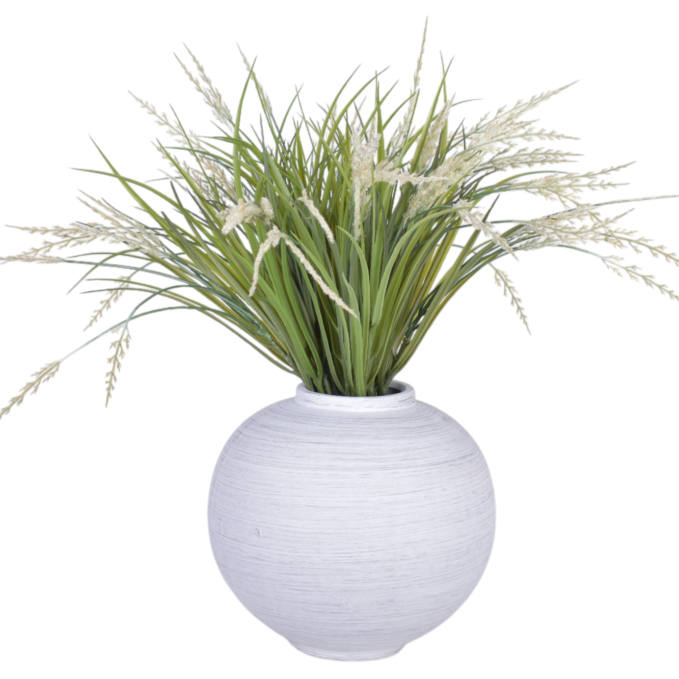 10" Tyler Pot with UV Treated Grass Arrangement AR1036UV