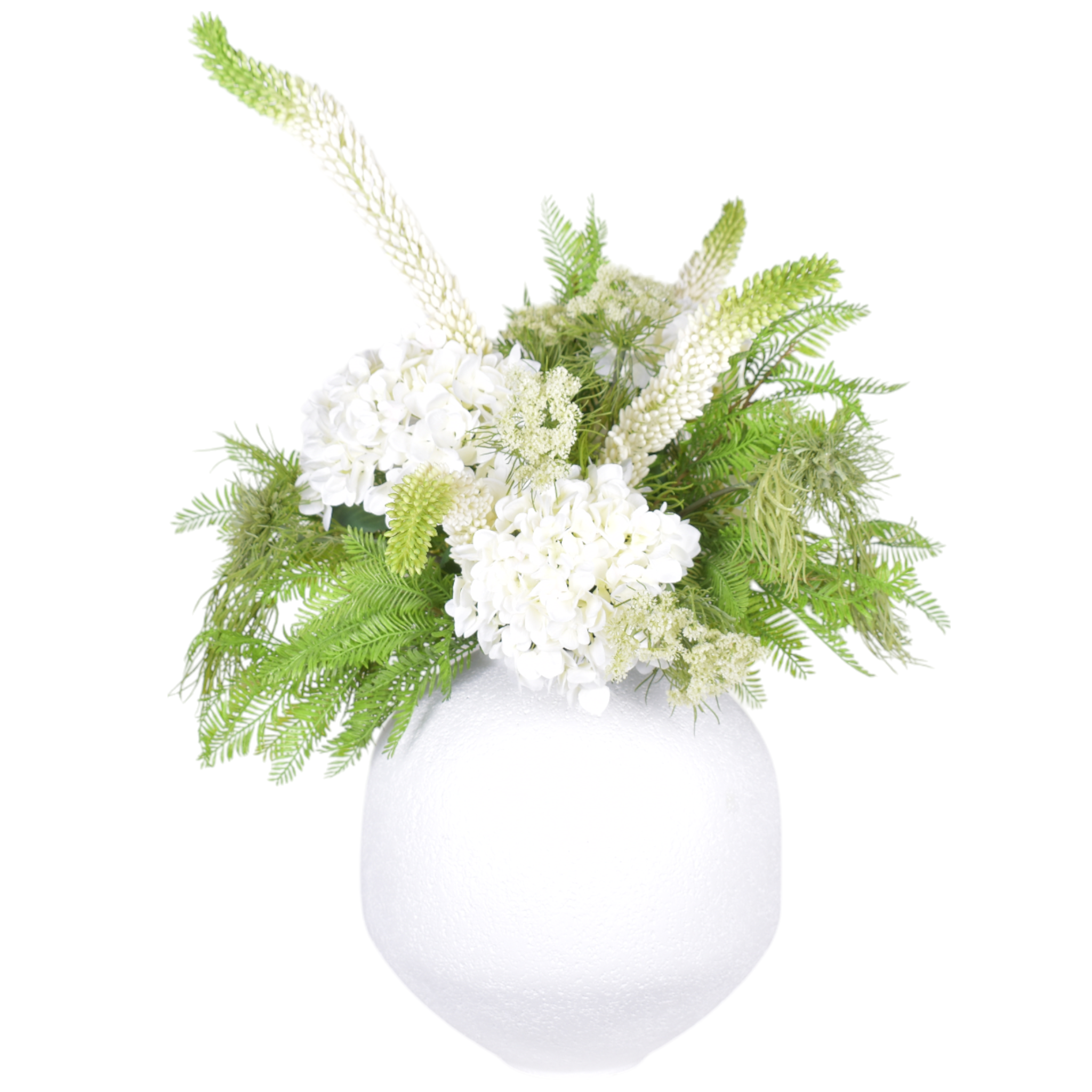 14" Nova Pot with Hydrangea Arrangement  AR1063