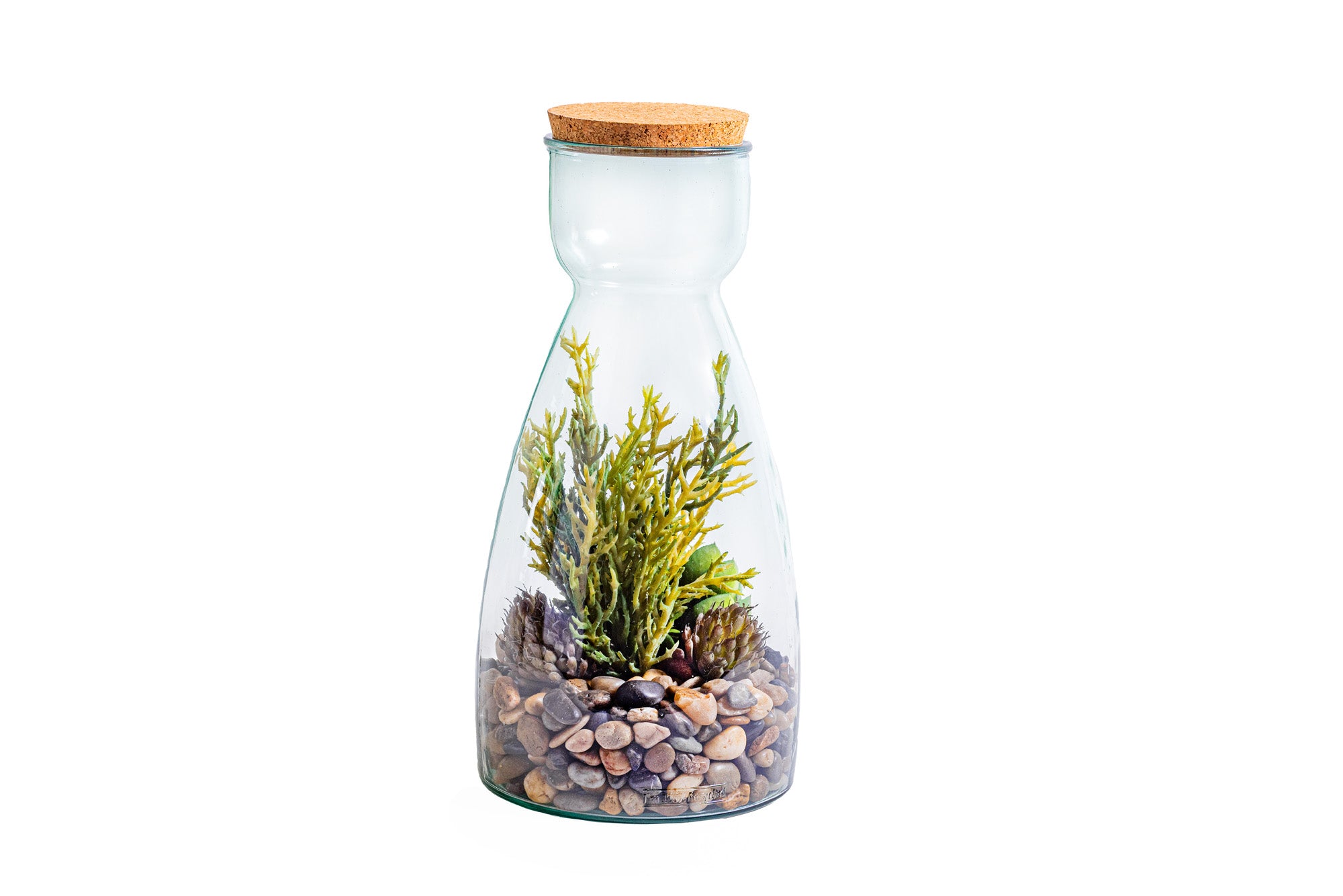 18” San Miguel Terrarium with Succulent Arrangement AR1237