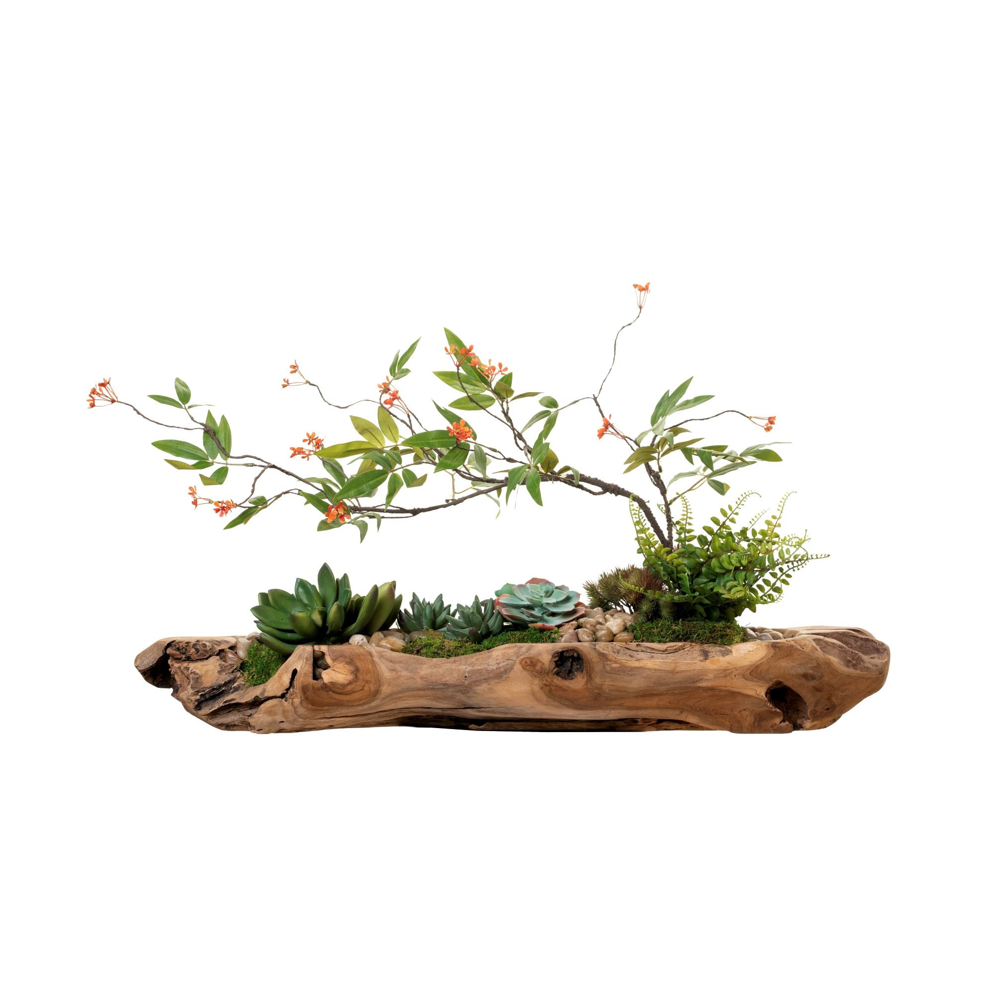 36" Kapal Planter With Broken Flower Branch Arrangement AR1321