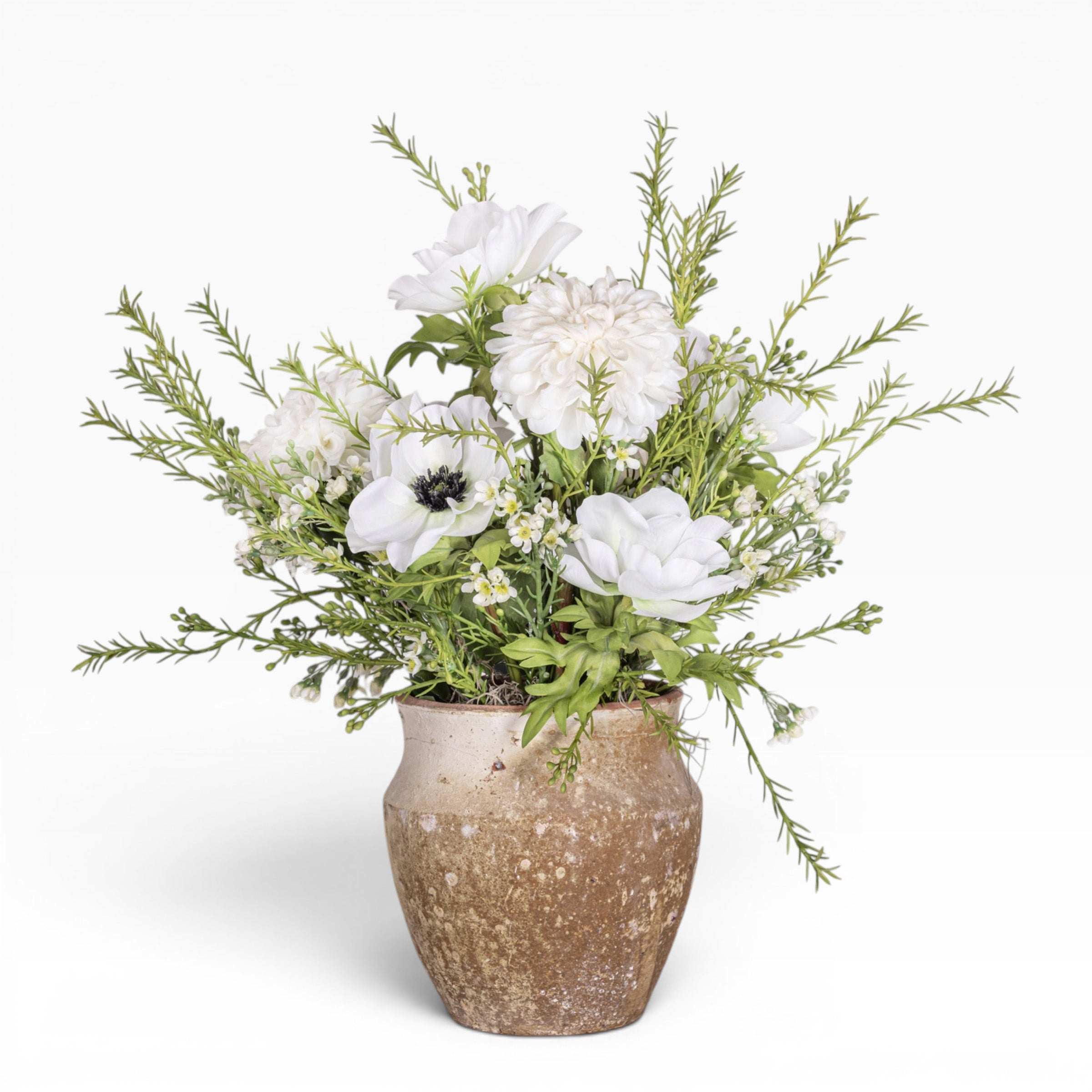 8" Titan Pot with Floral Arrangement