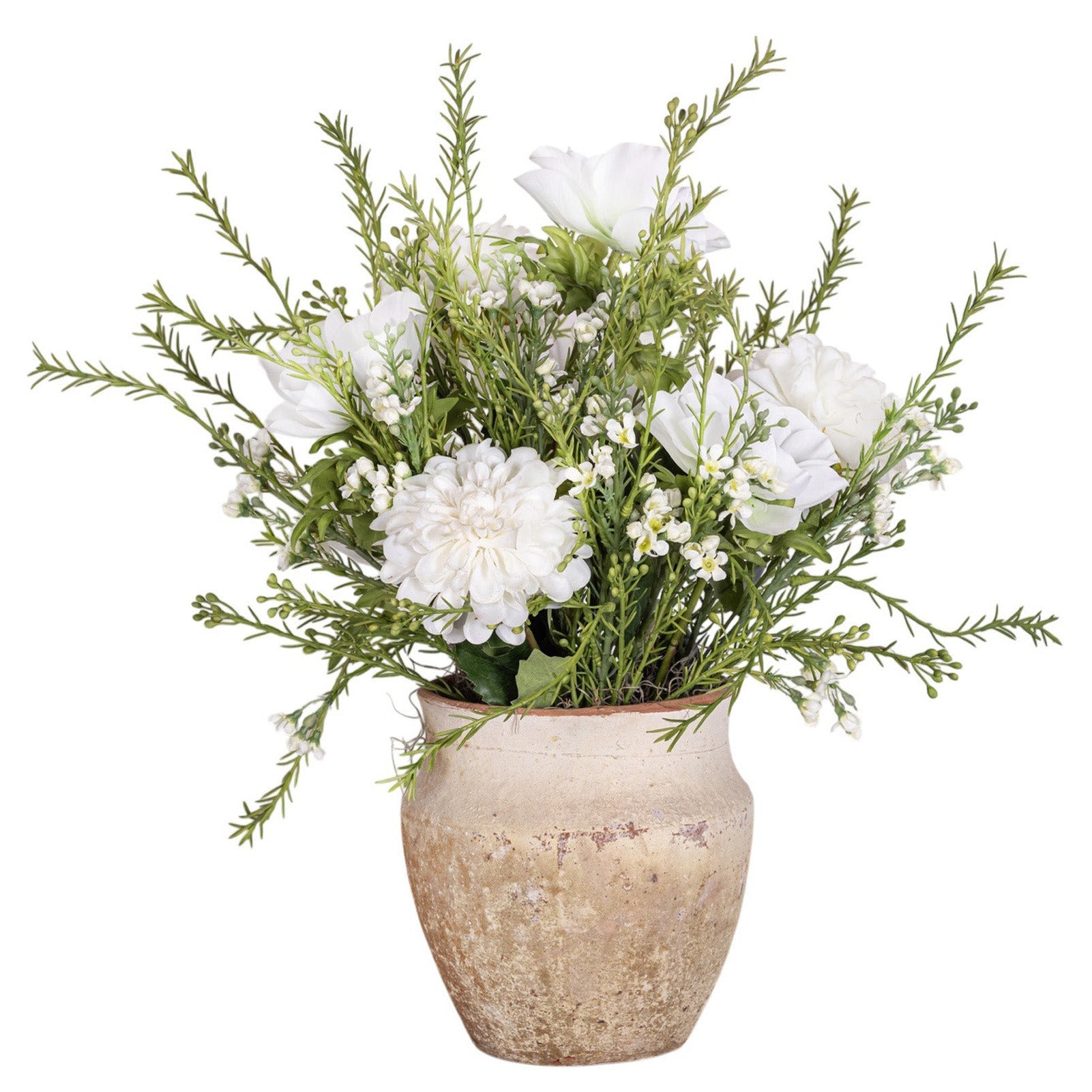 8" Titan Pot with Floral Arrangement