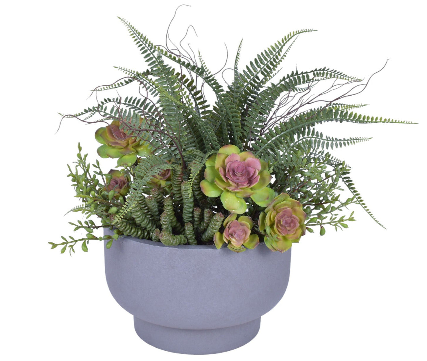 Small Riley Wall Hanging Planter with UV Protected Succulent Arrangement AR1793UV