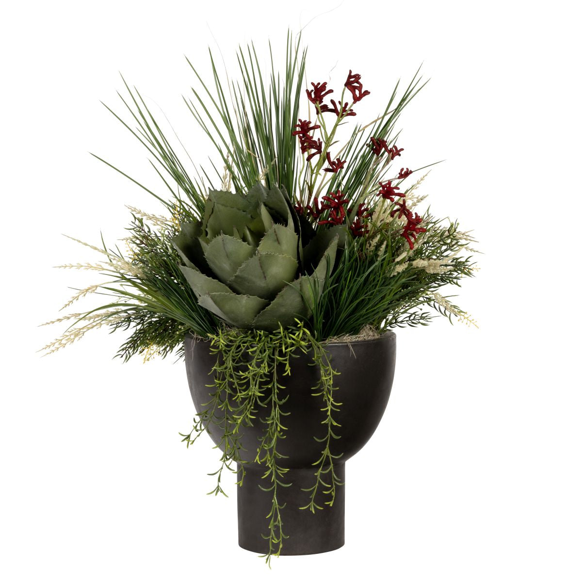 Small Michael Planter with UV Protected Succulent Arrangement AR1830UV