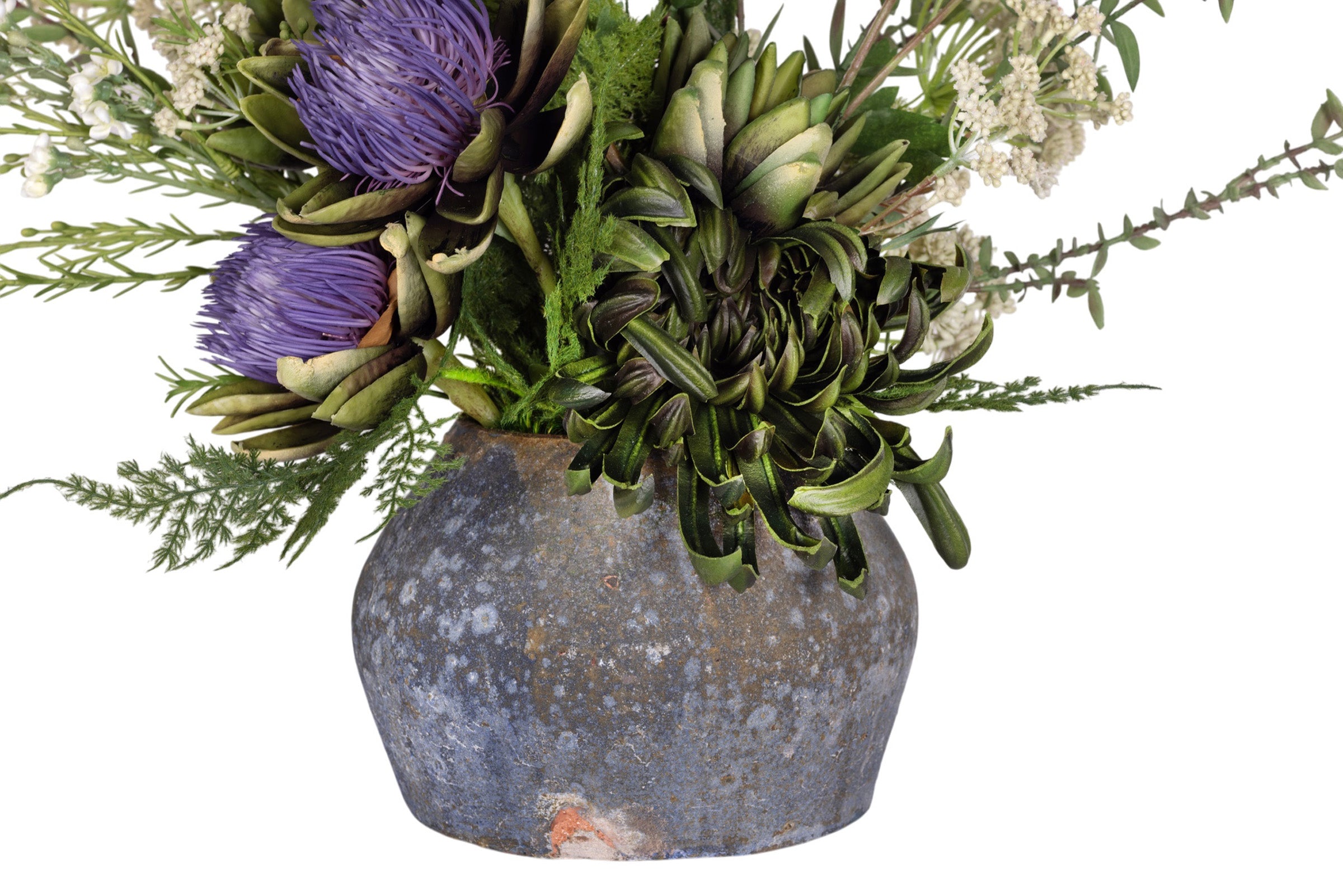 7" Bodie Pot wth Artichoke Arrangement