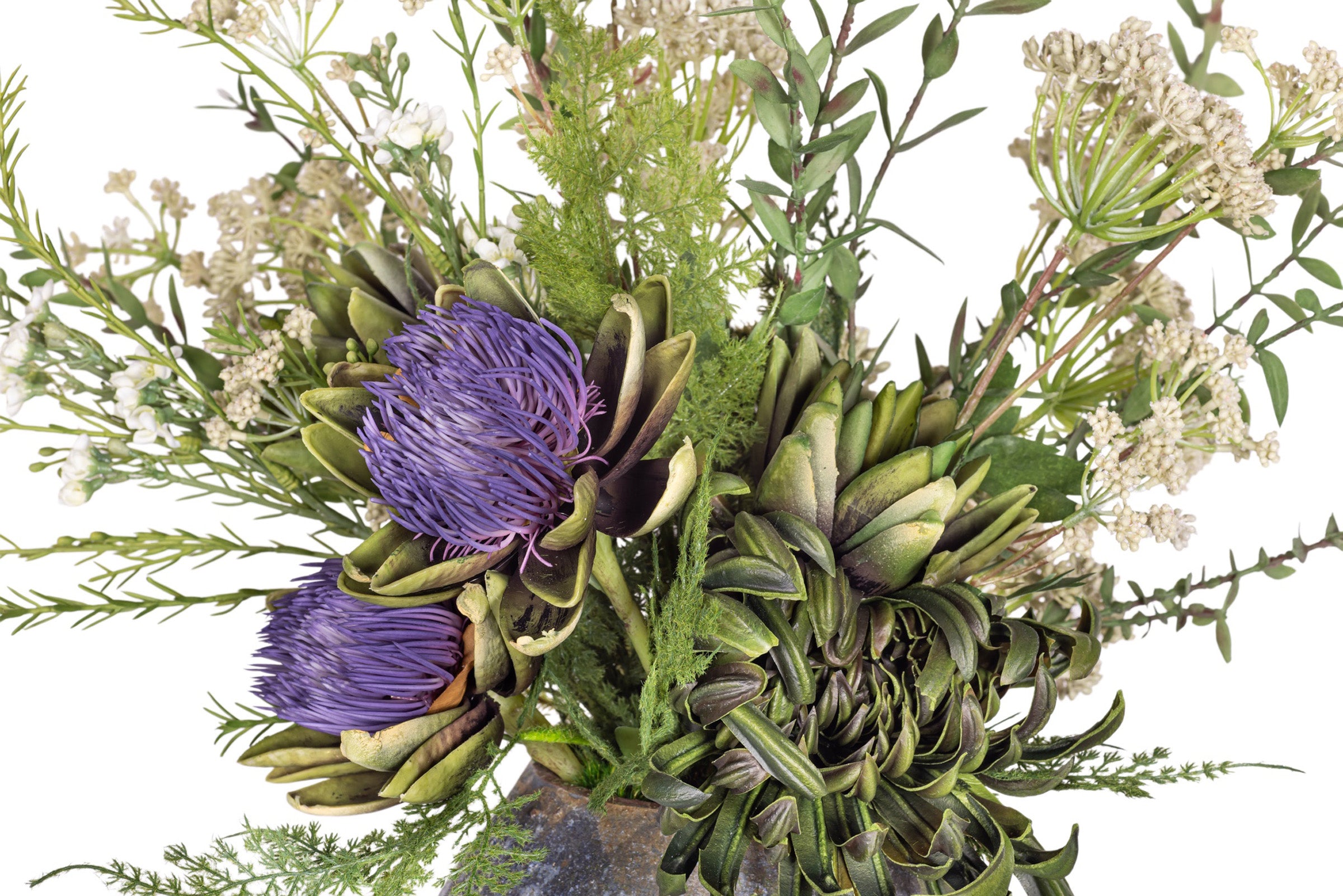 7" Bodie Pot wth Artichoke Arrangement