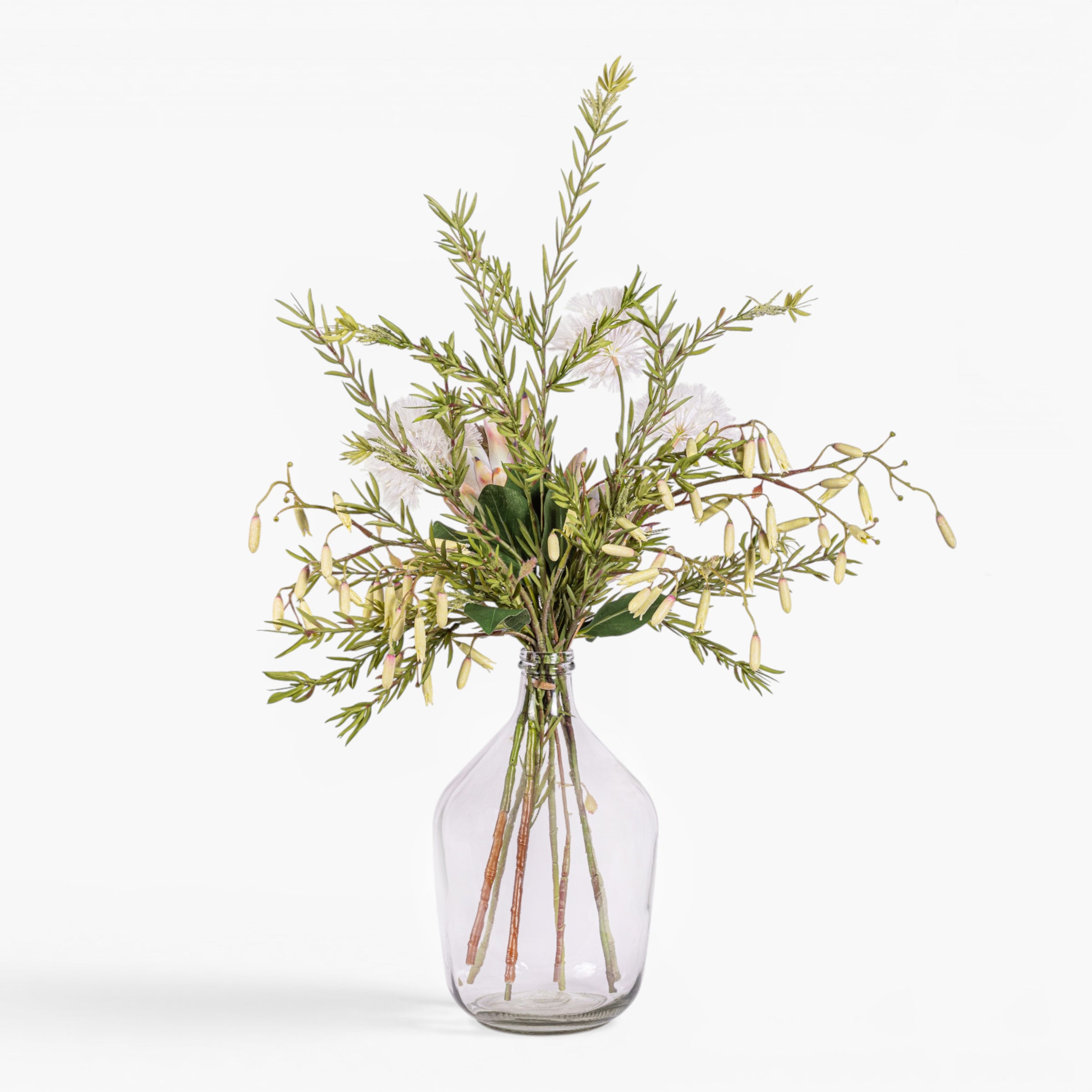 15" Luna Vase with King Protea Arrangement AR1944