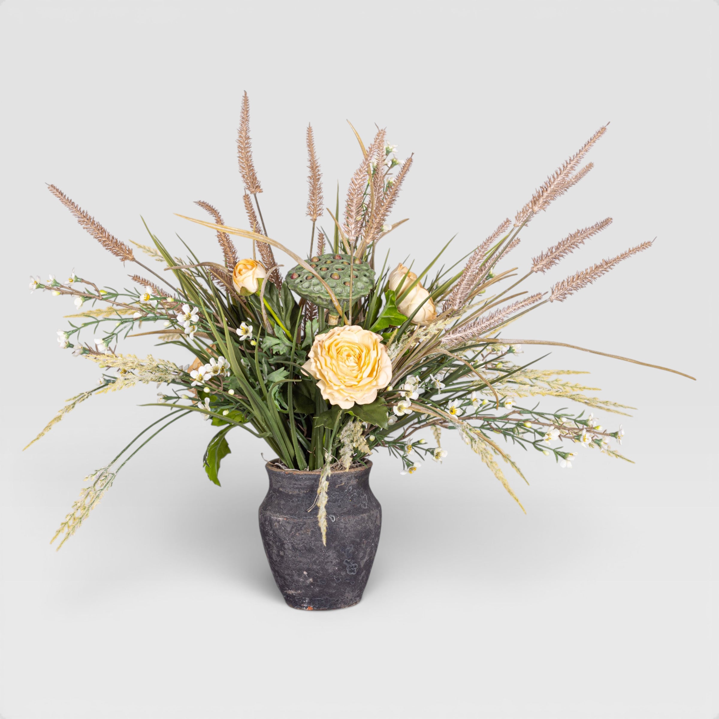 Titan Pot with Mixed Floral Arrangement AR1949