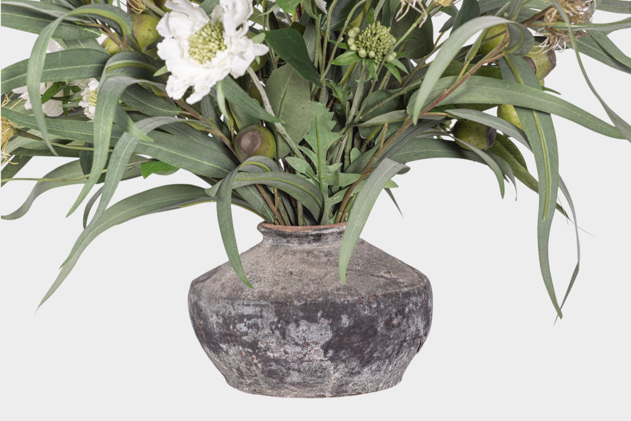 20" Loen Pot with Eucalyptus Arrangement AR1955