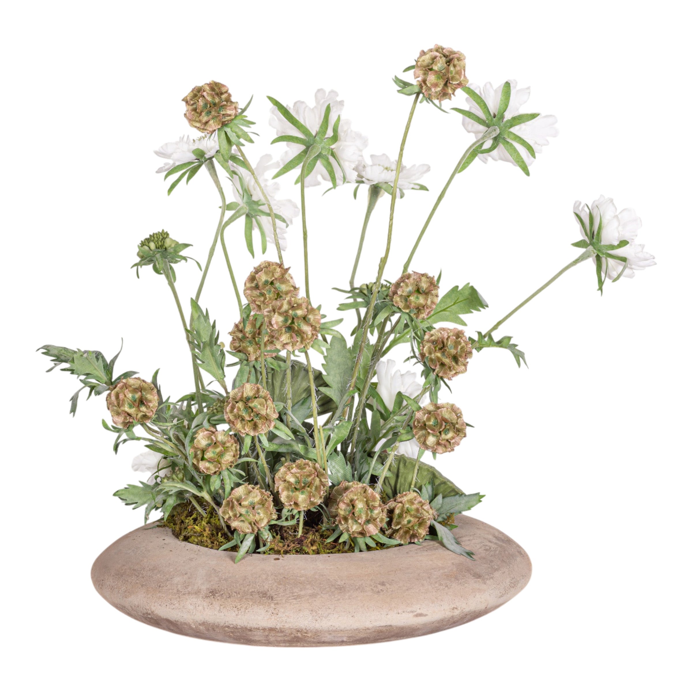 20" Flying Saucer with Floral Arrangement AR1960
