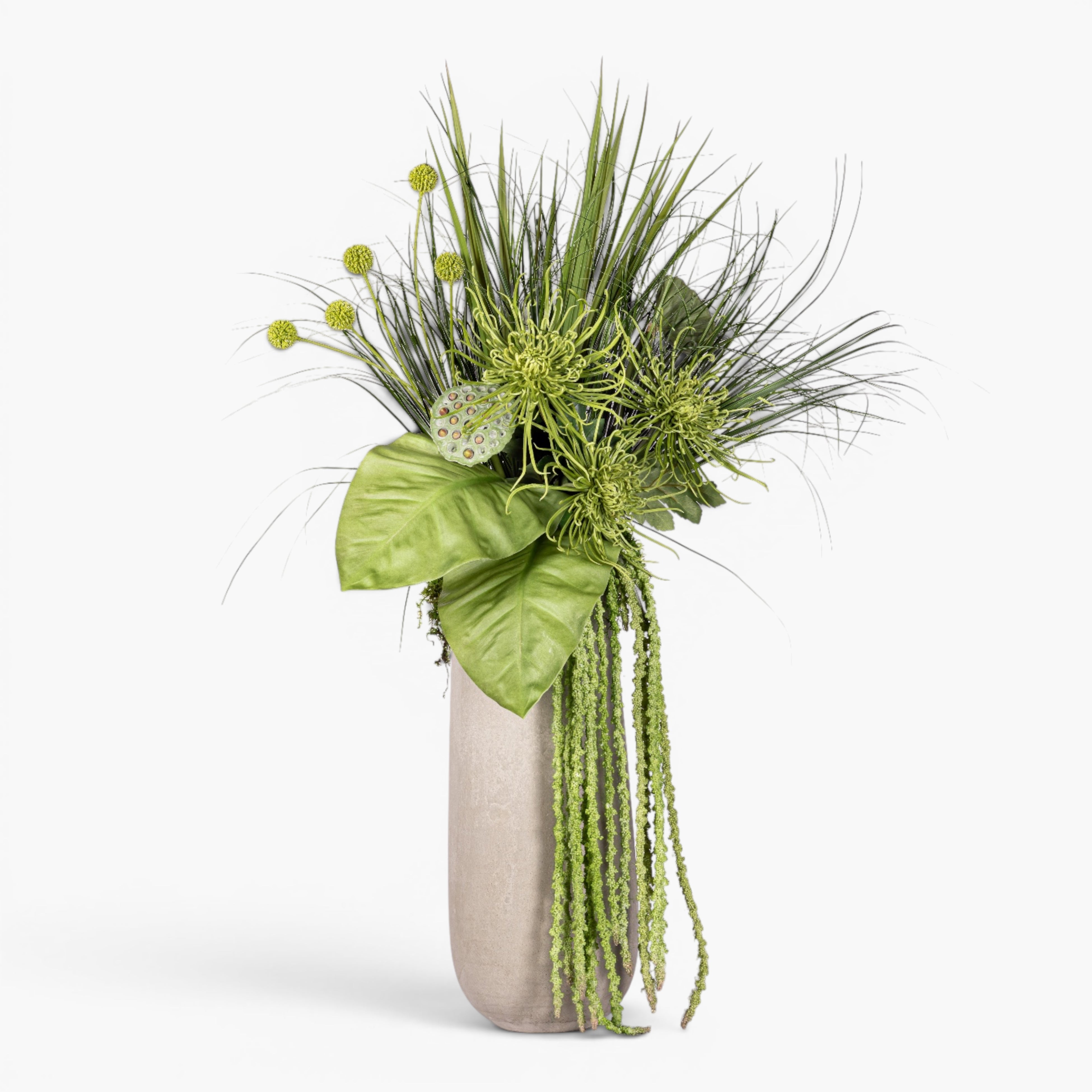 Newport Vase with Mixed Greenery Arrangement AR1982