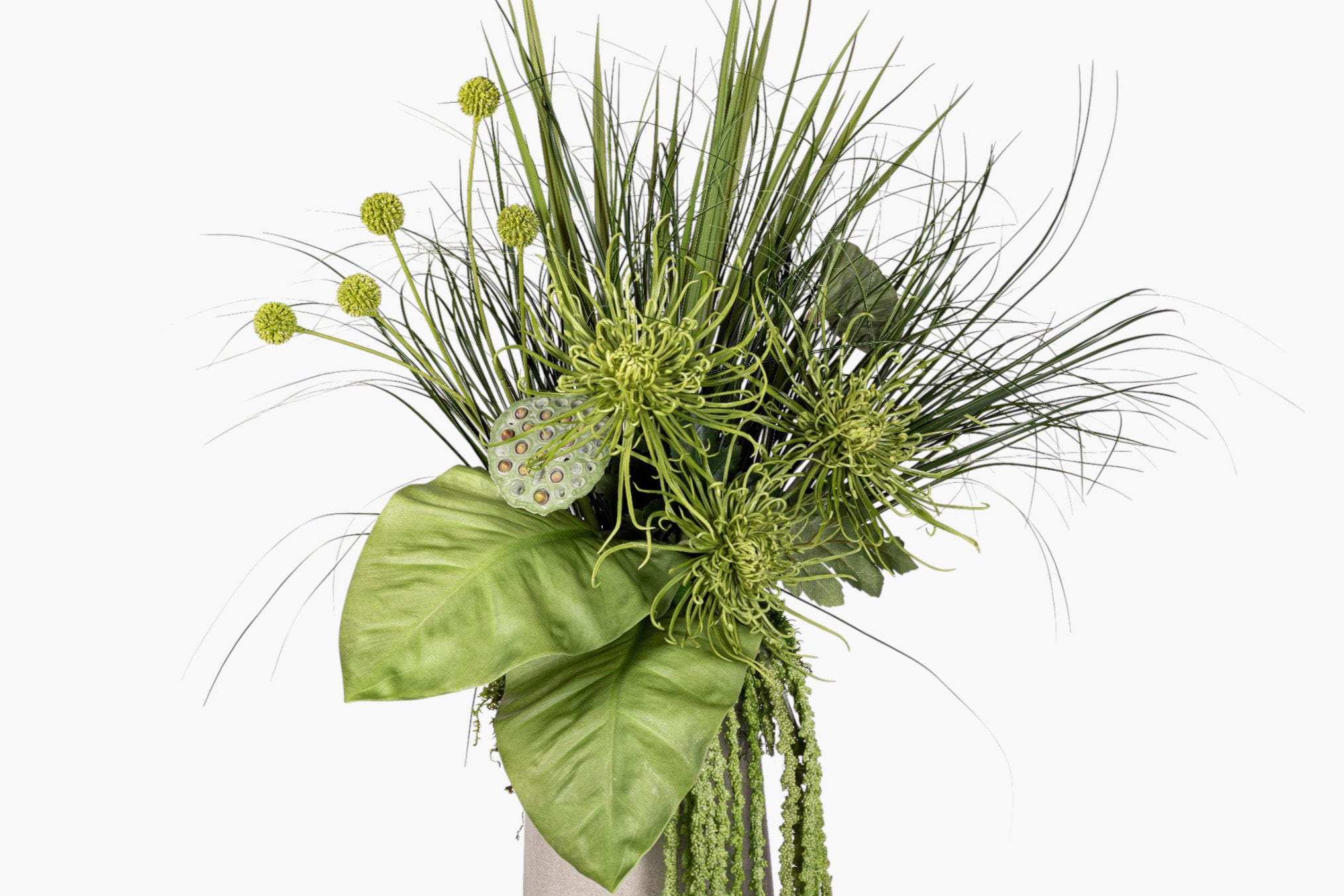 Newport Vase with Mixed Greenery Arrangement AR1982