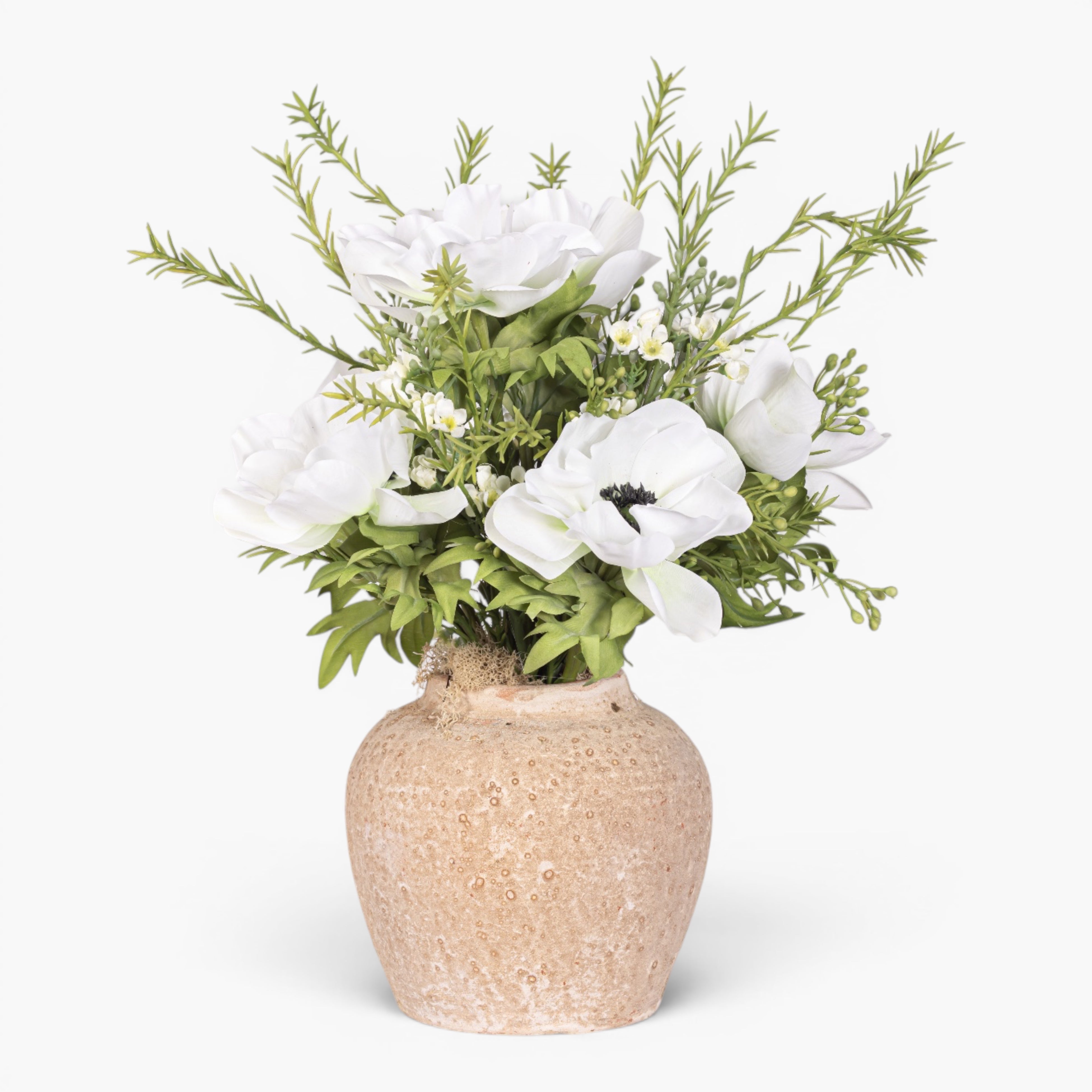 15" Haley Pot with Anemone Floral Arrangement AR1983