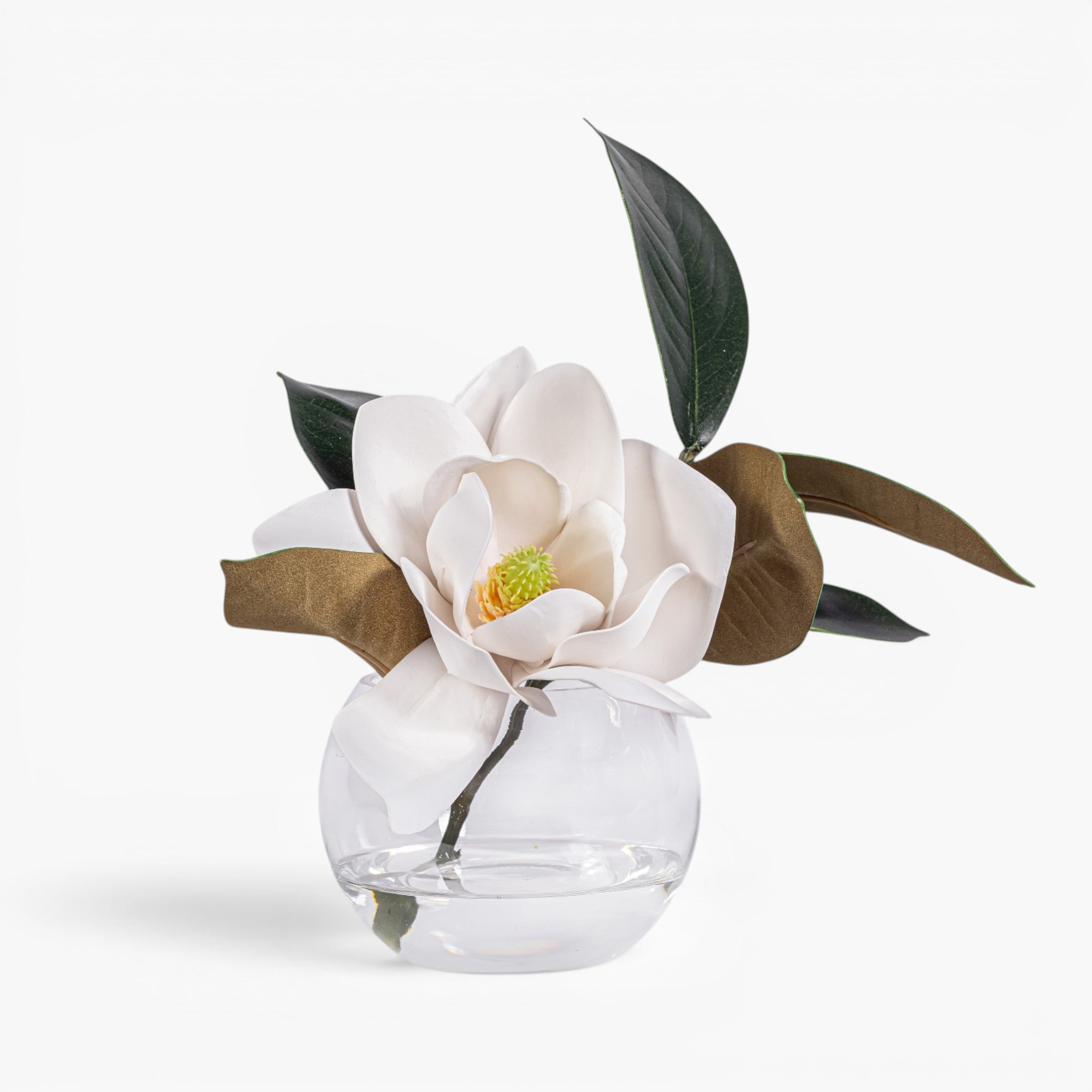 Halo Bowl with Magnolia Arrangement AR2033