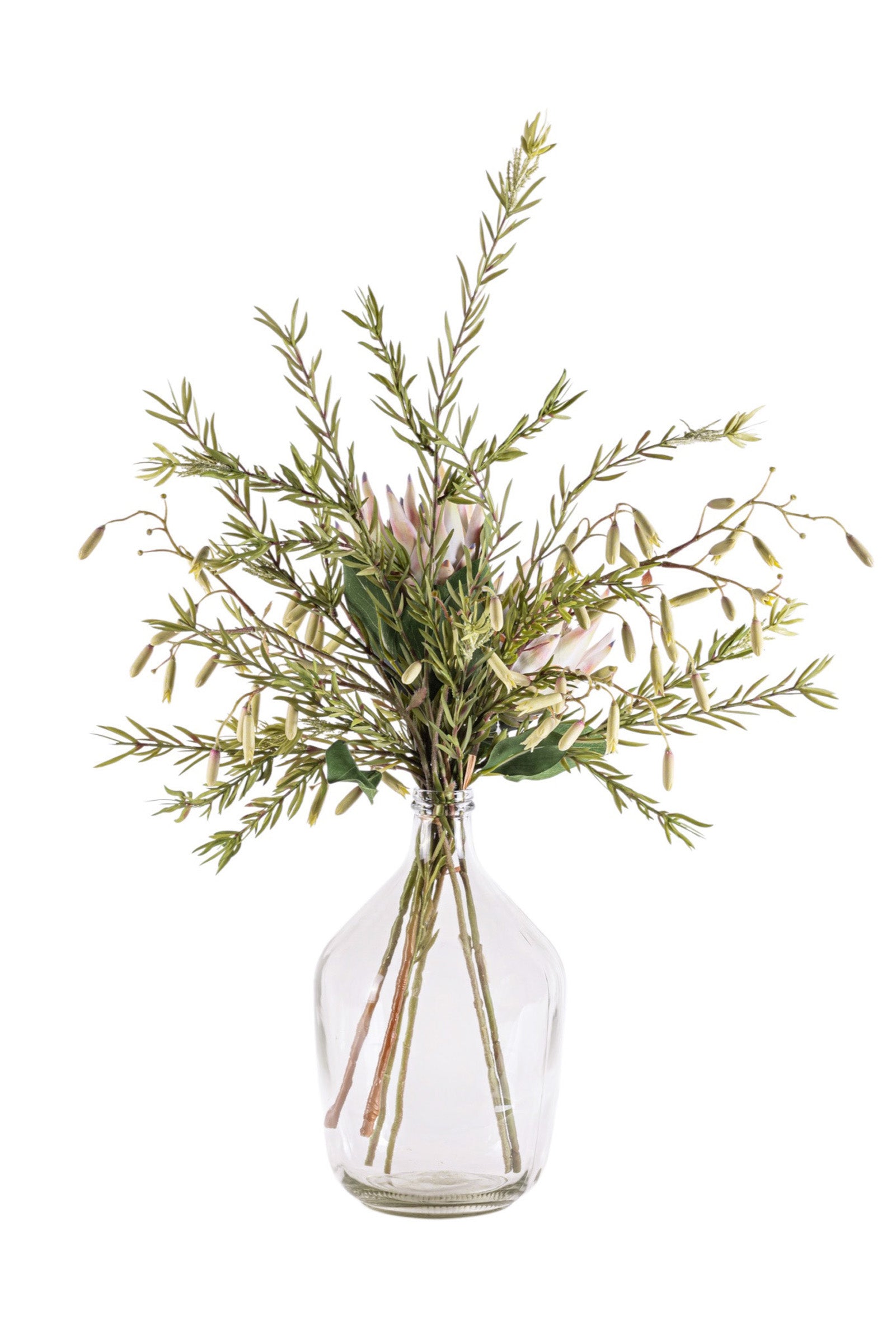 14" San Miguel Jug with King Protea Arrangement