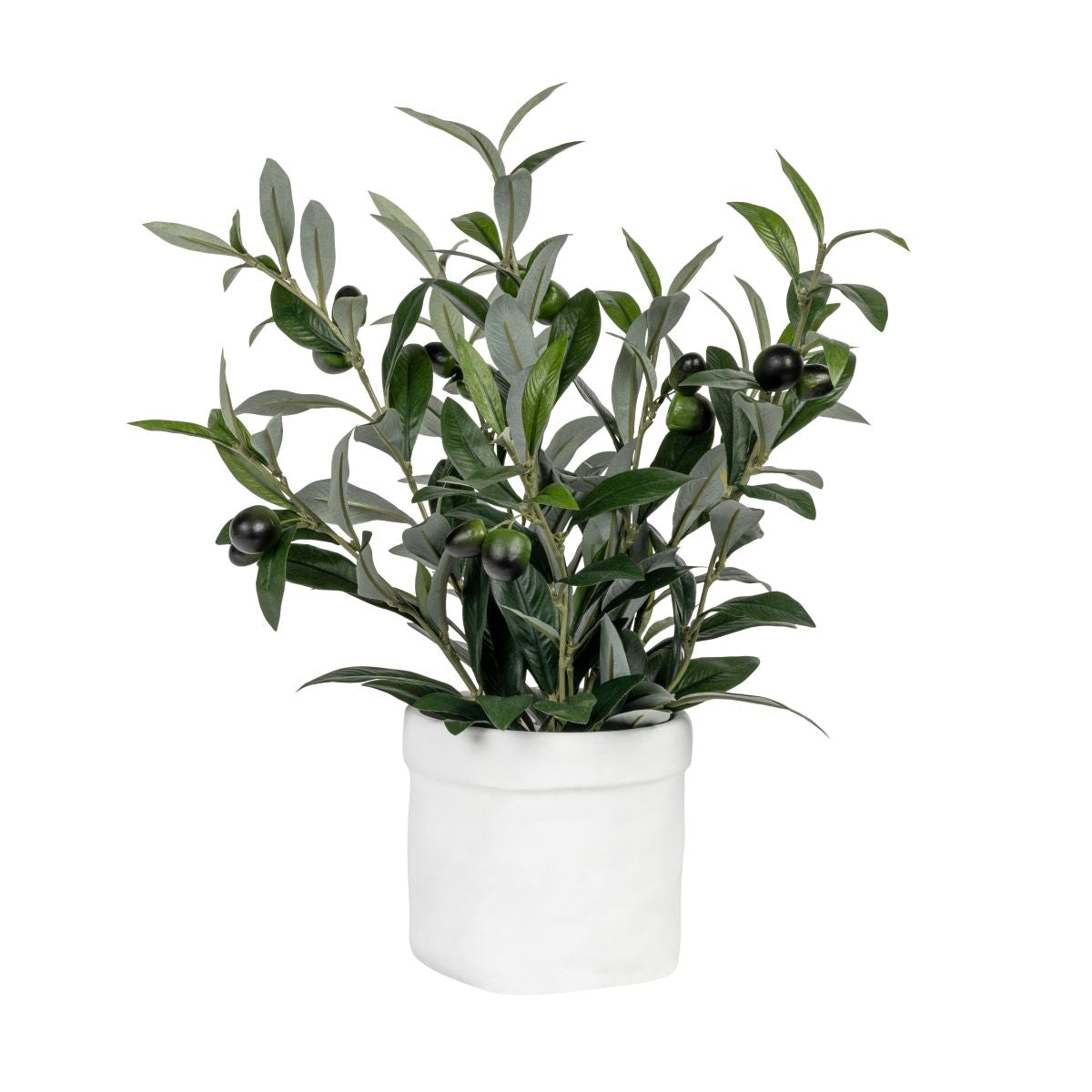 artificial herb plants in pots 5" Herb Pot with Potted Olive AR1850