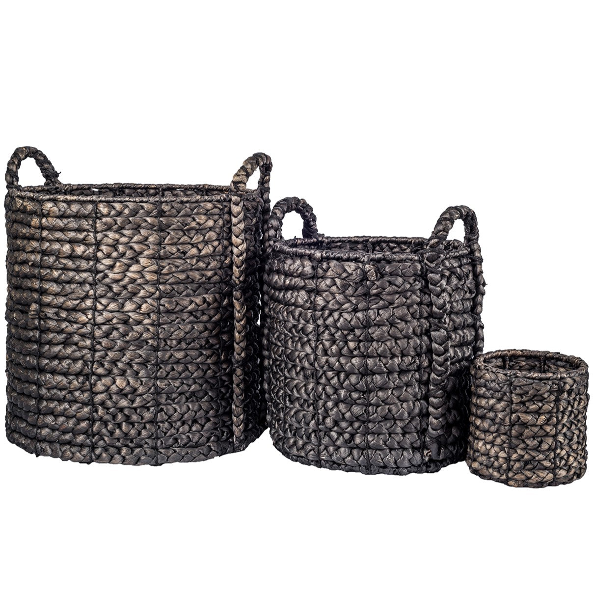 Kenna Collection-Black Basket with Handles BS1009