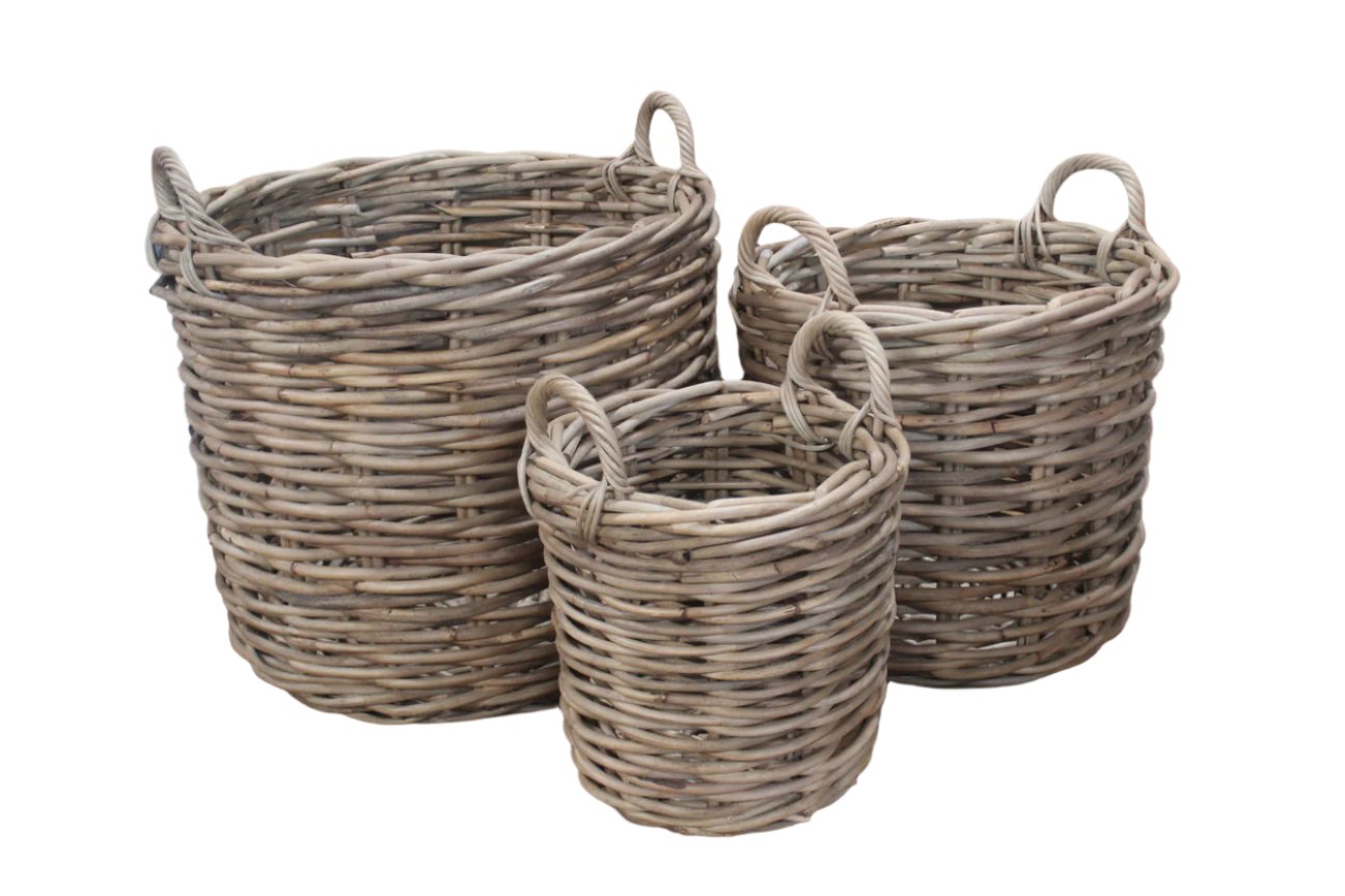 Kubu Basket Collection-Natural Grey BS1032