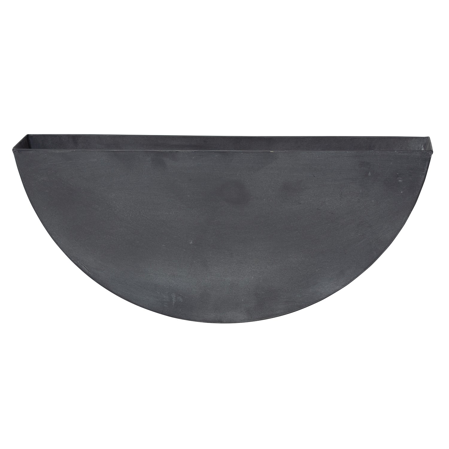 magnolia hanging planter Magnolia Collection Half Round Galvanized Metal Wall Planter CN1014