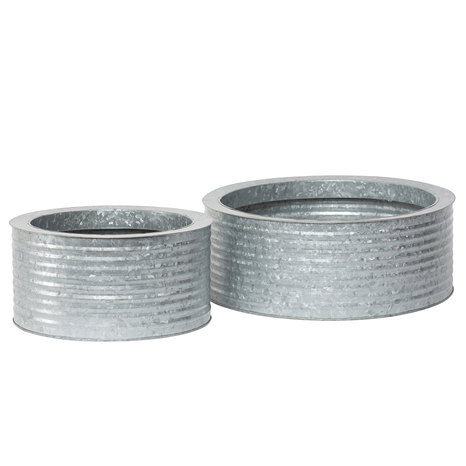 Magnolia Collection Galvanized Metal Table Top Planters CN1015