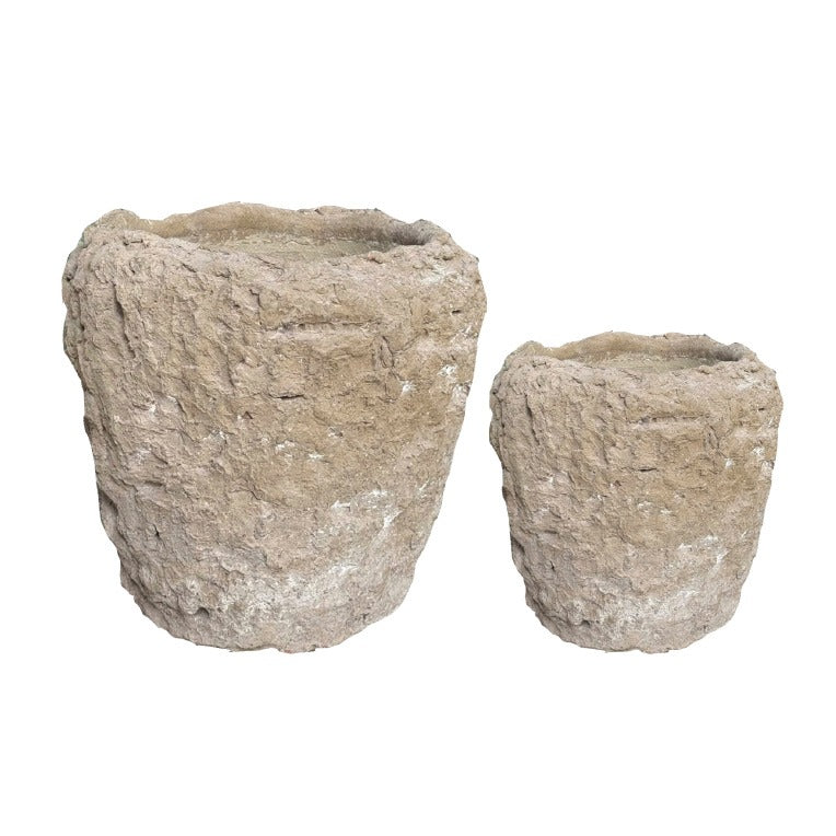 47" Grass Bush in Small Round Crux Planter with Reindeer Moss PC1193CN1392SM