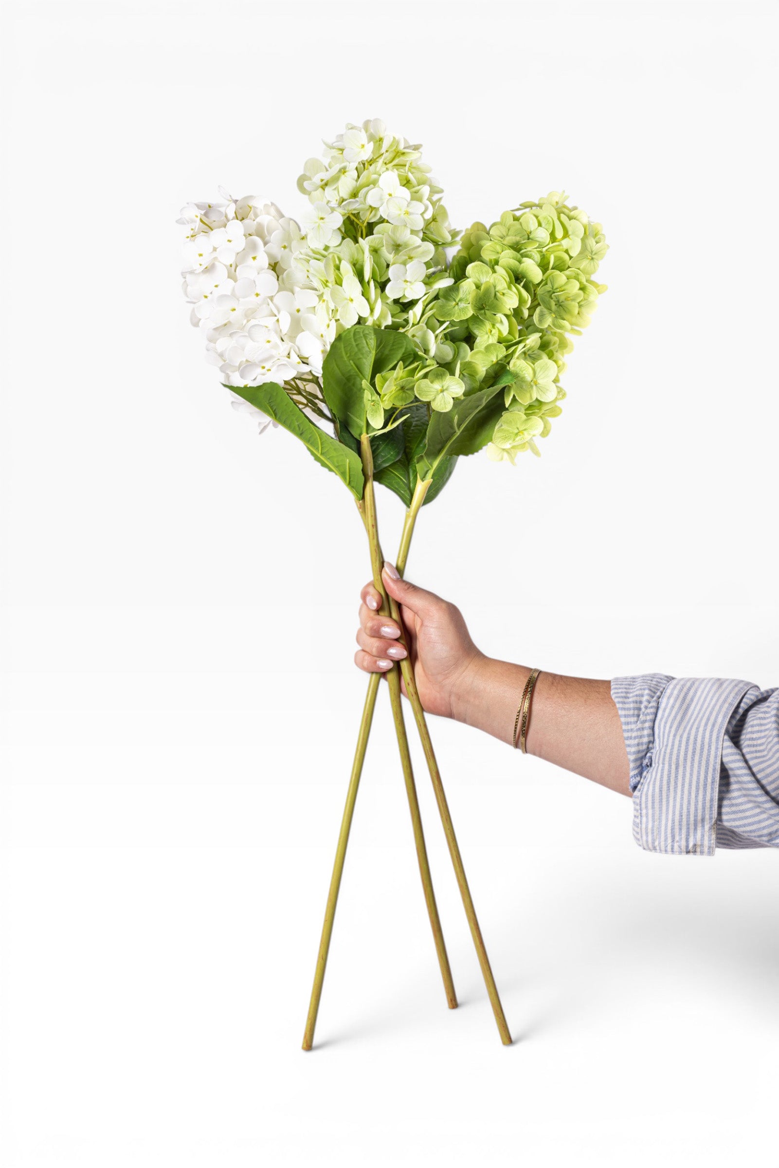 28" Light Green Cone Hydrangea Stem - Real Touch FL1108