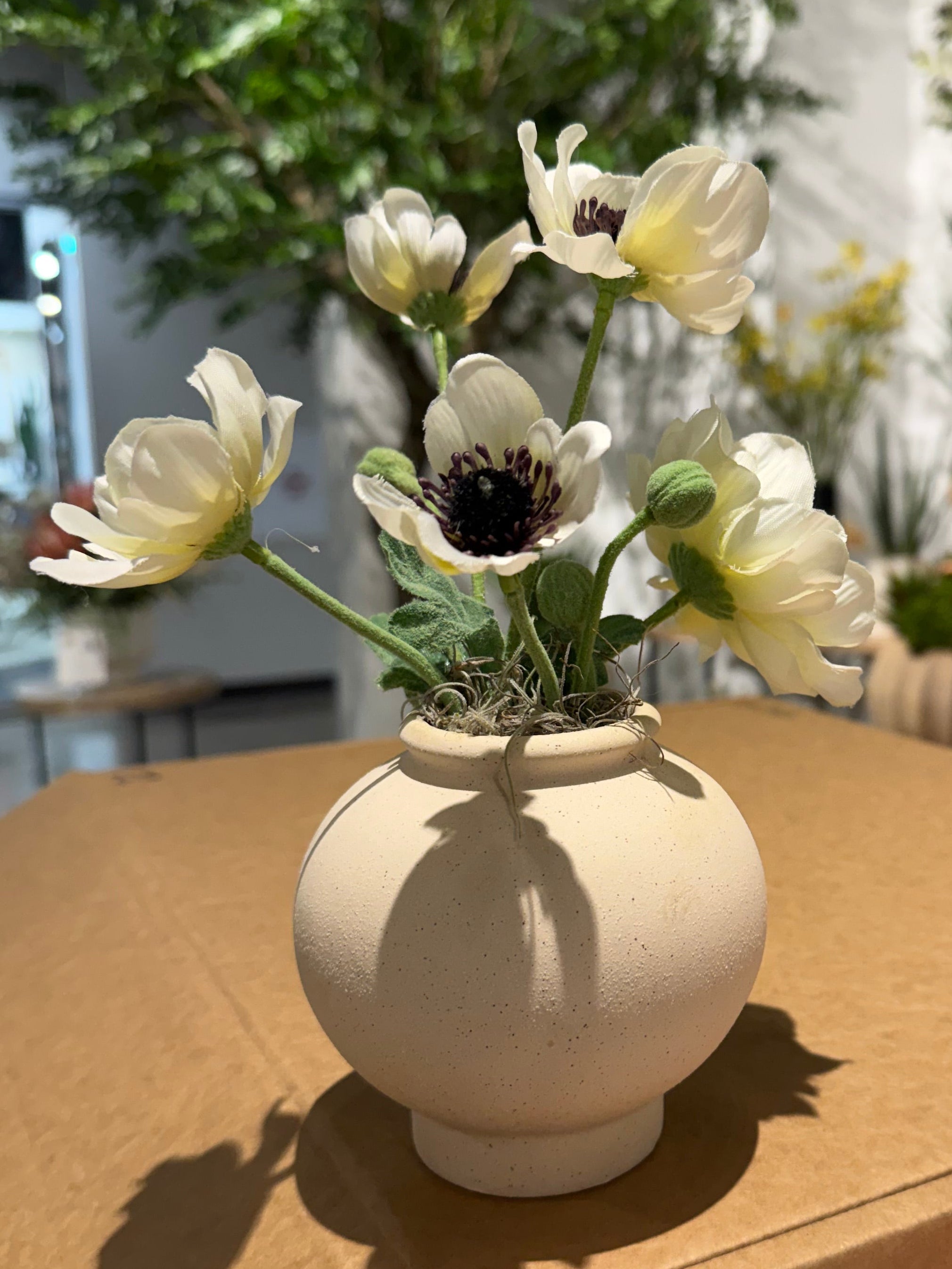 4.25" Stuart Vase with Anemone Arrangement AR1900