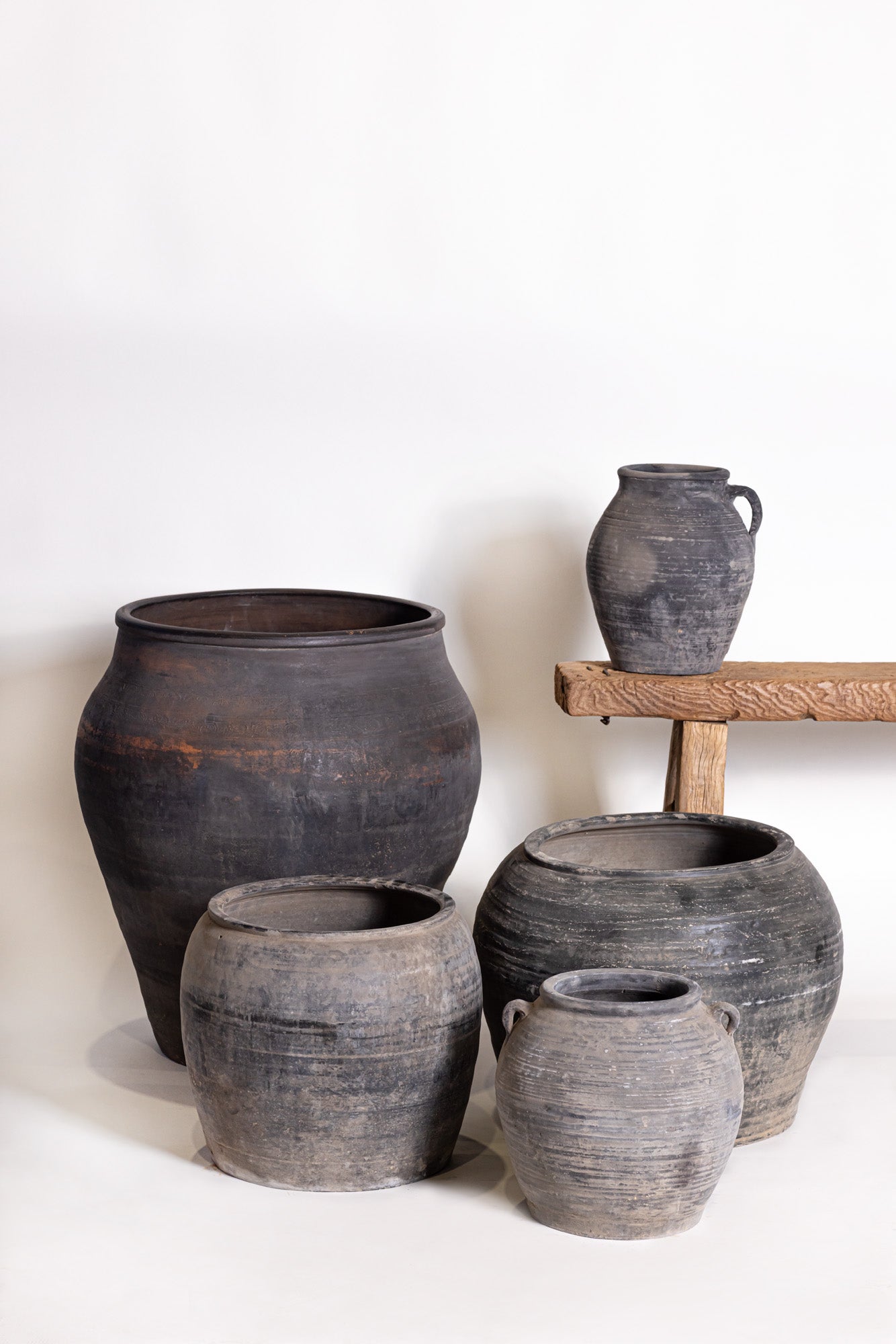 Vintage Clay Pot - Black Grey CN1154