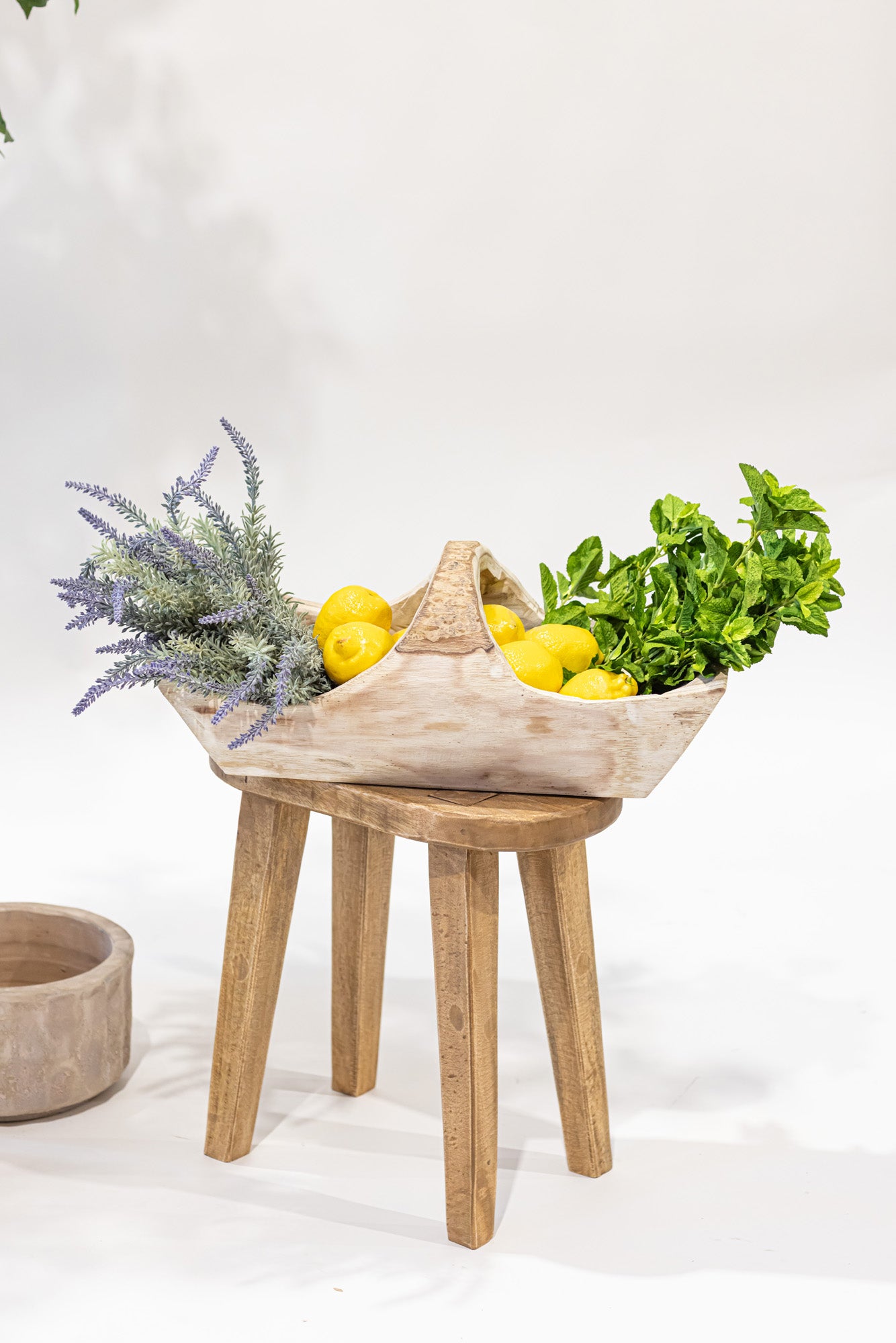 Sedona Wood Basket WD1034