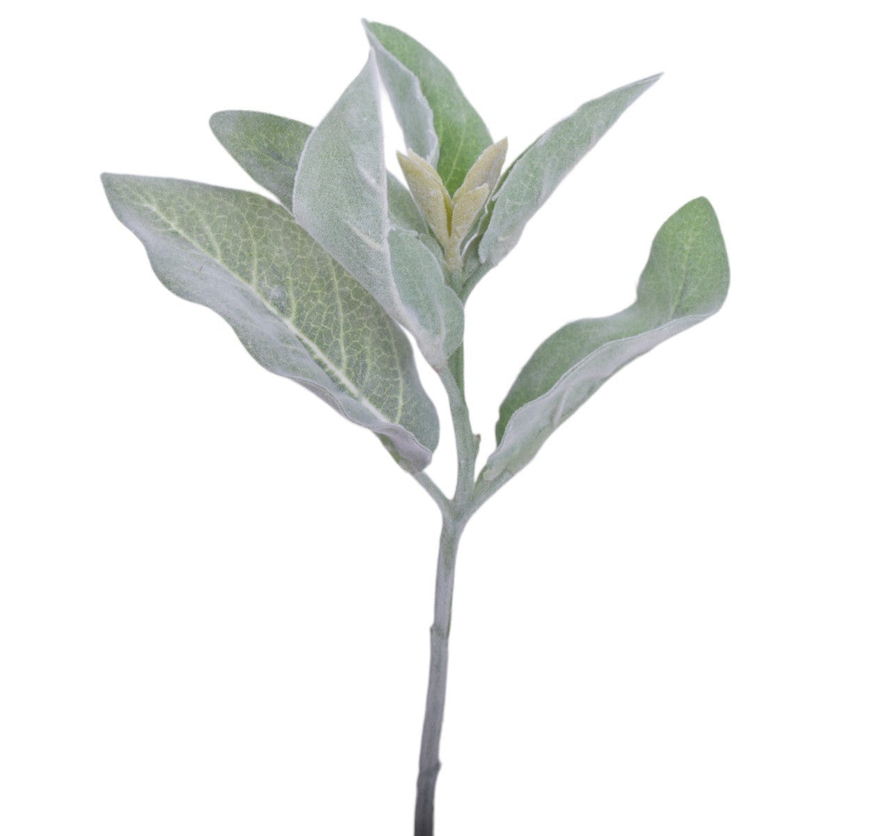 10.5" Flocked Lambs Ear Stem ST1154