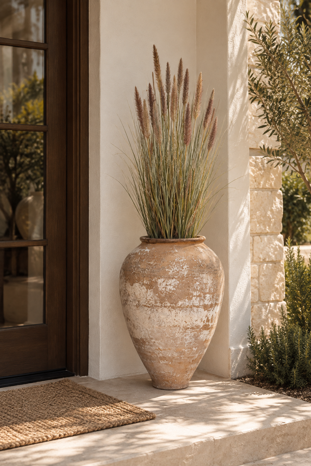 4' Foxtail Grass in Turkish Pot | PC1479TURKTCMD