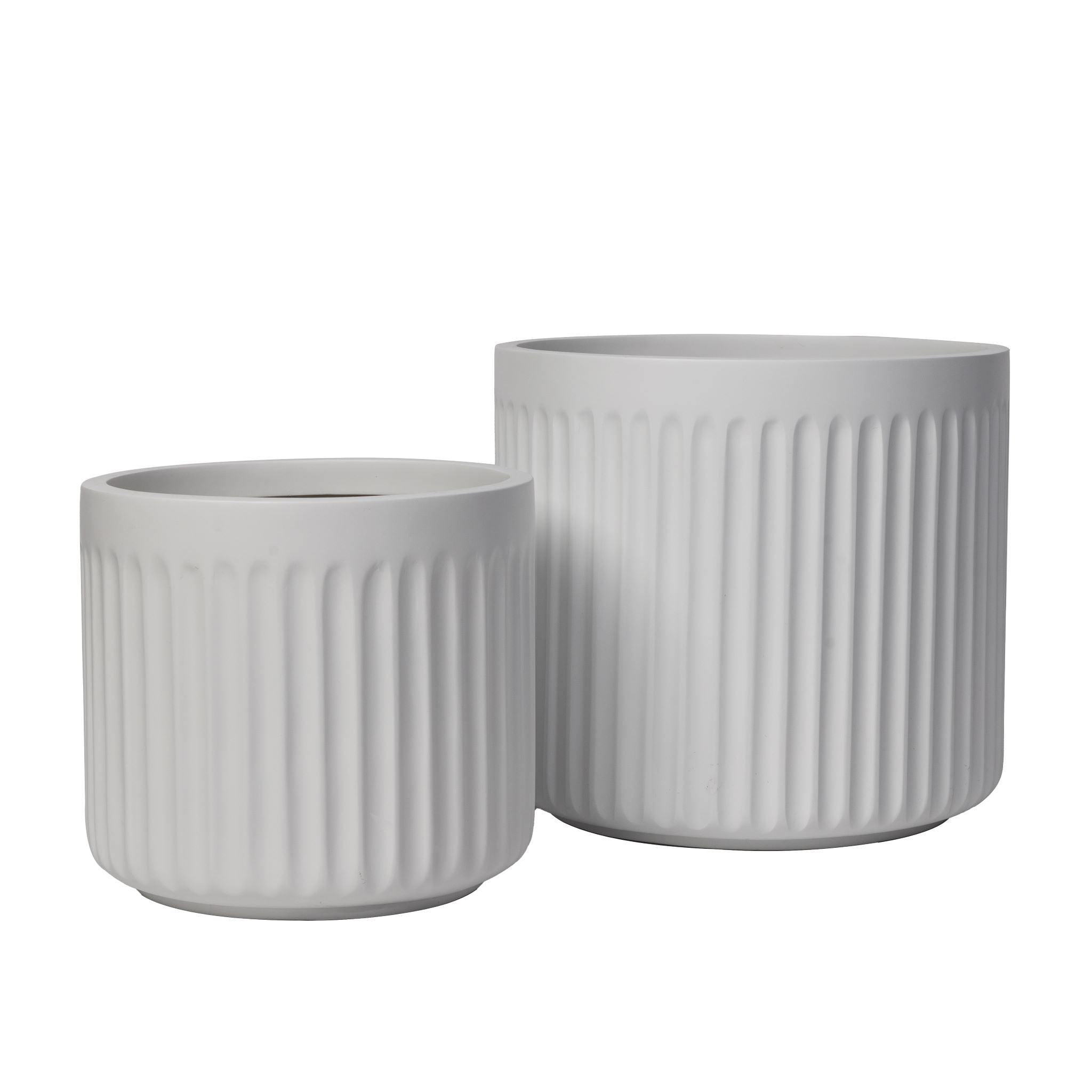 Dorsey Fluted Short Fiberglass Planter CN1134