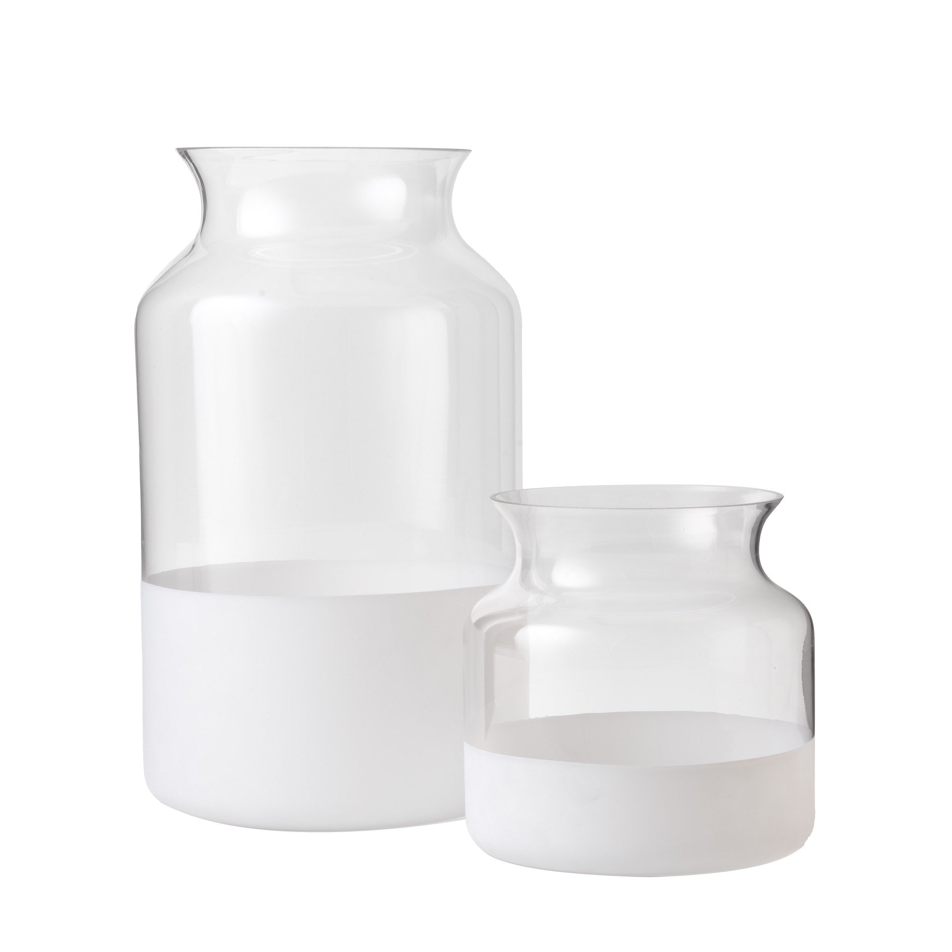 Poet Glass Vase Collection-White GL1029
