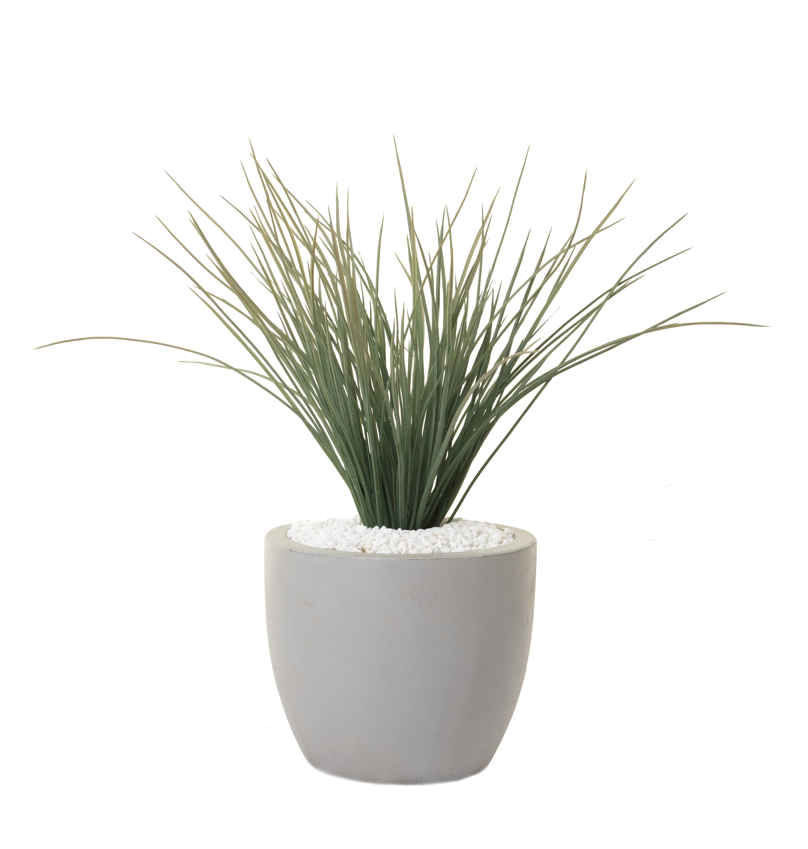 9" Mack Pot with Grass AR1243