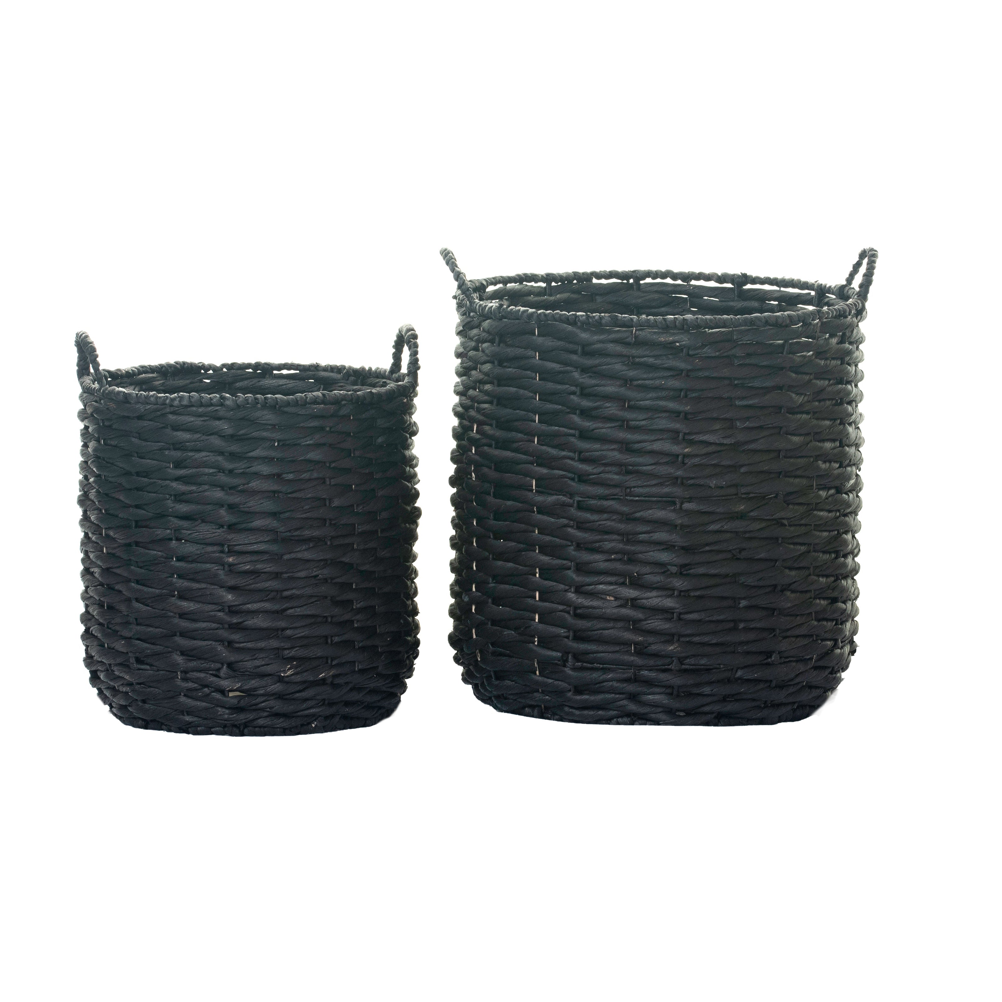 Napili Basket Collection With Handles-Black BS1017