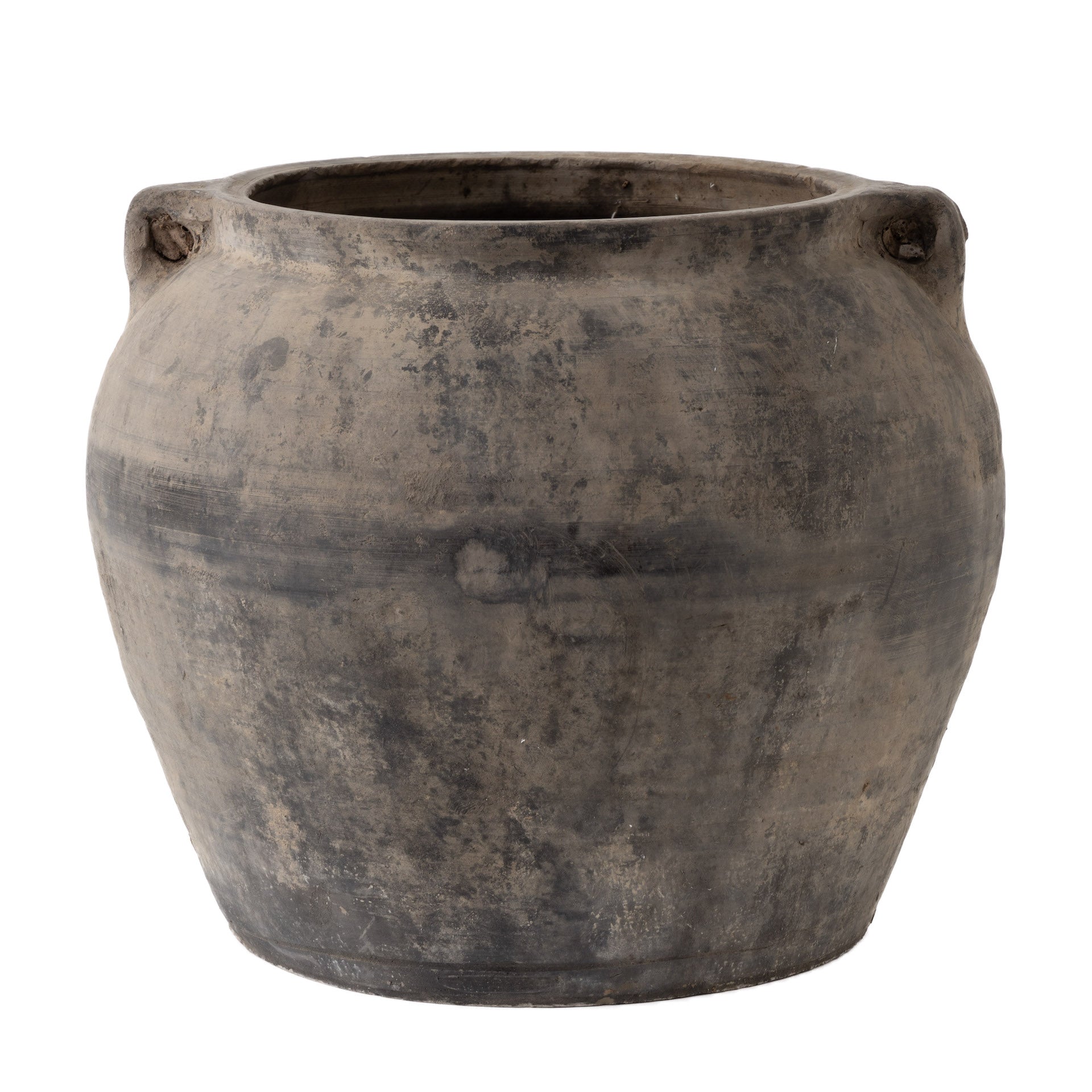 ceramic plant pot with handles Vintage Clay Pot-2 Handles CN1152