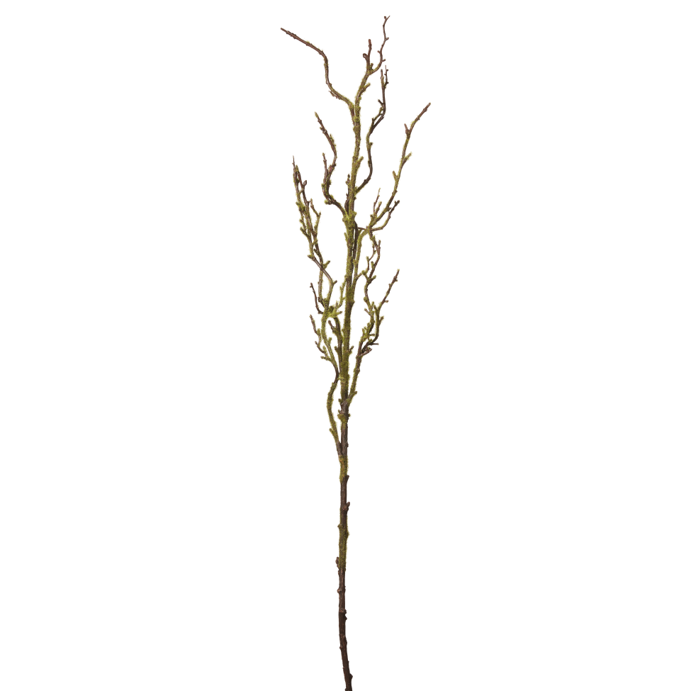 36" Faux Wood Branch with Green Moss ST1001