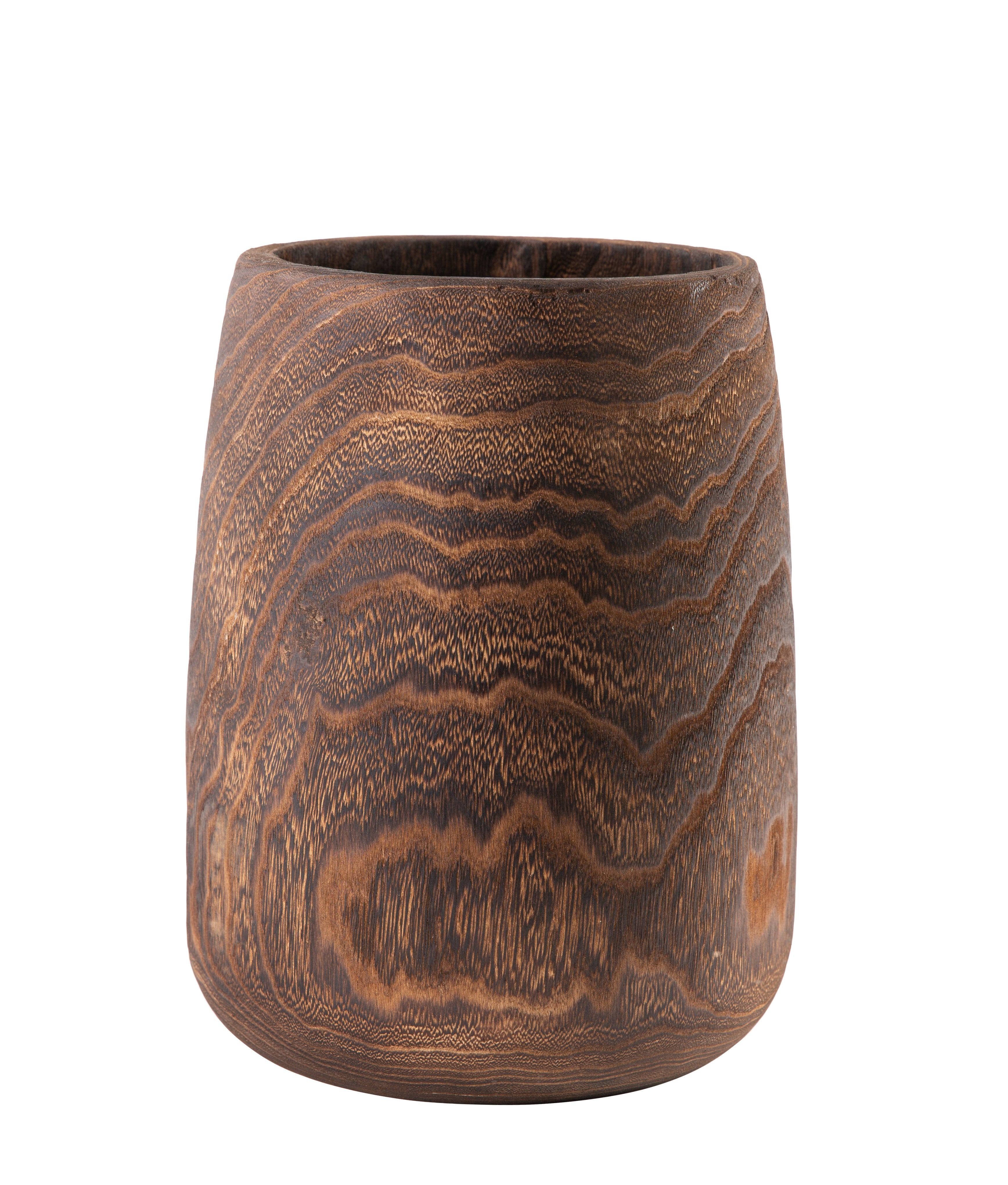 12" Tall Dorian Wood Vase WD1027