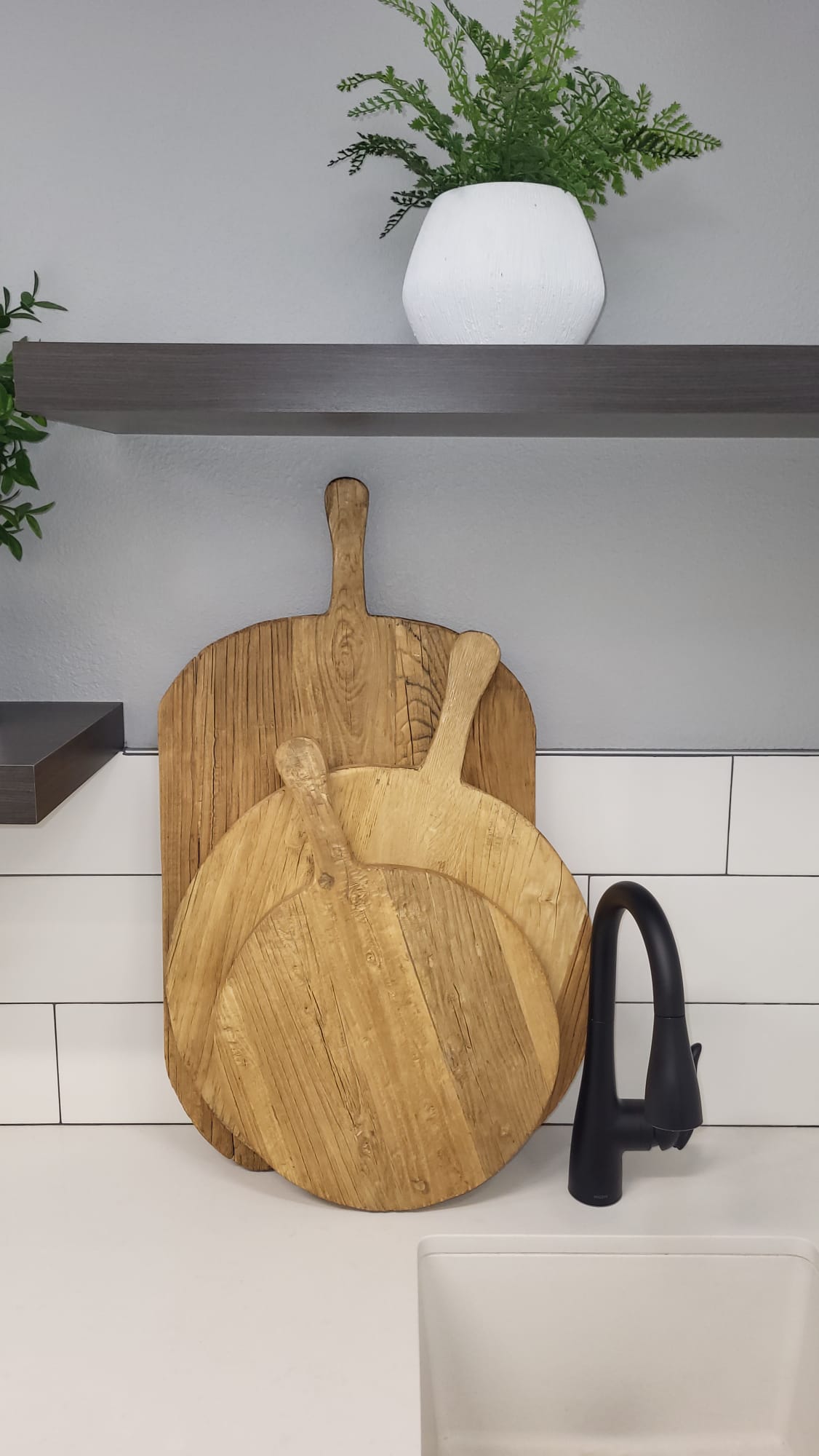 Vintage Wood Pizza Board Butcher Block    WD1042