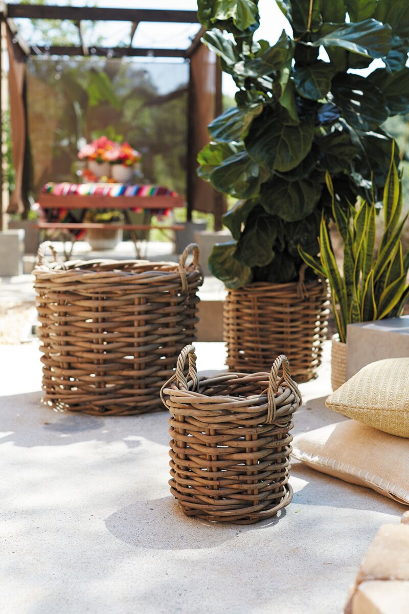 Kubu Basket Collection-Natural Grey   BS1032