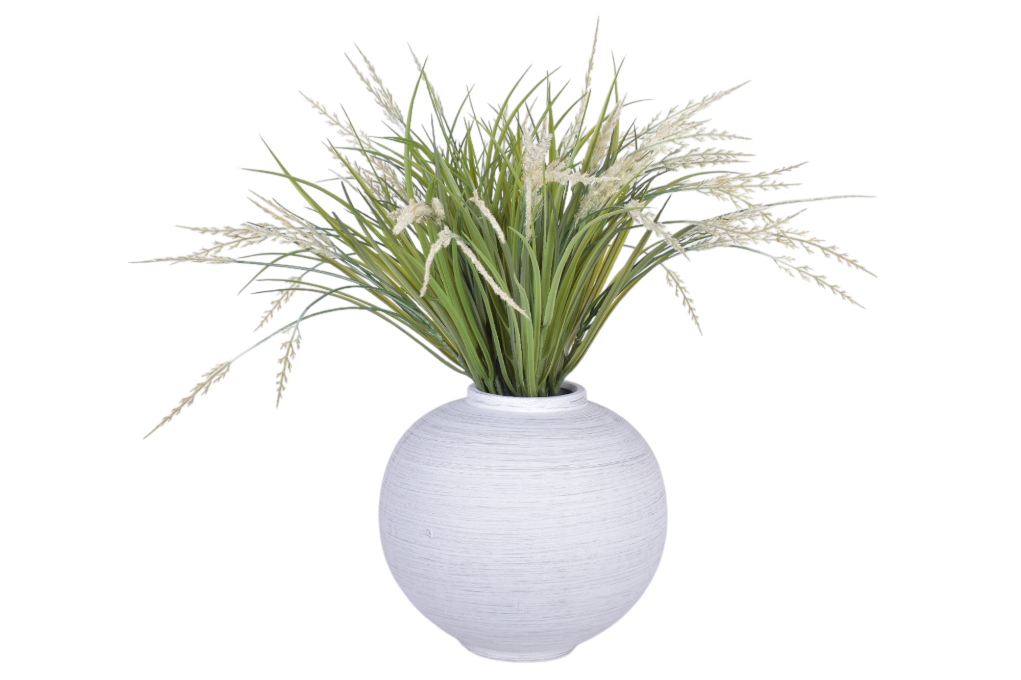 10" Tyler Pot with UV Protected Grass Arrangement   AR1036UV