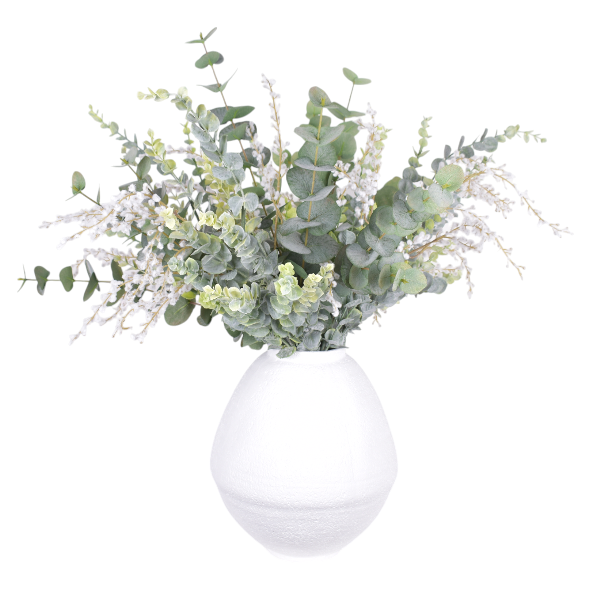 12" Jana Pot with Eucalyptus Arrangement   AR1082