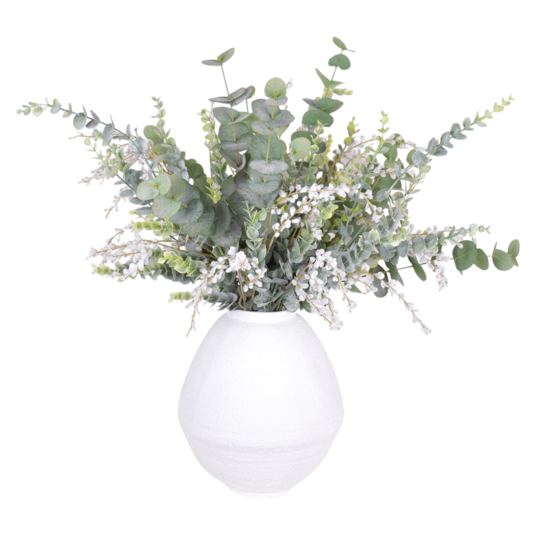 12" Jana Pot with Eucalyptus Arrangement   AR1082