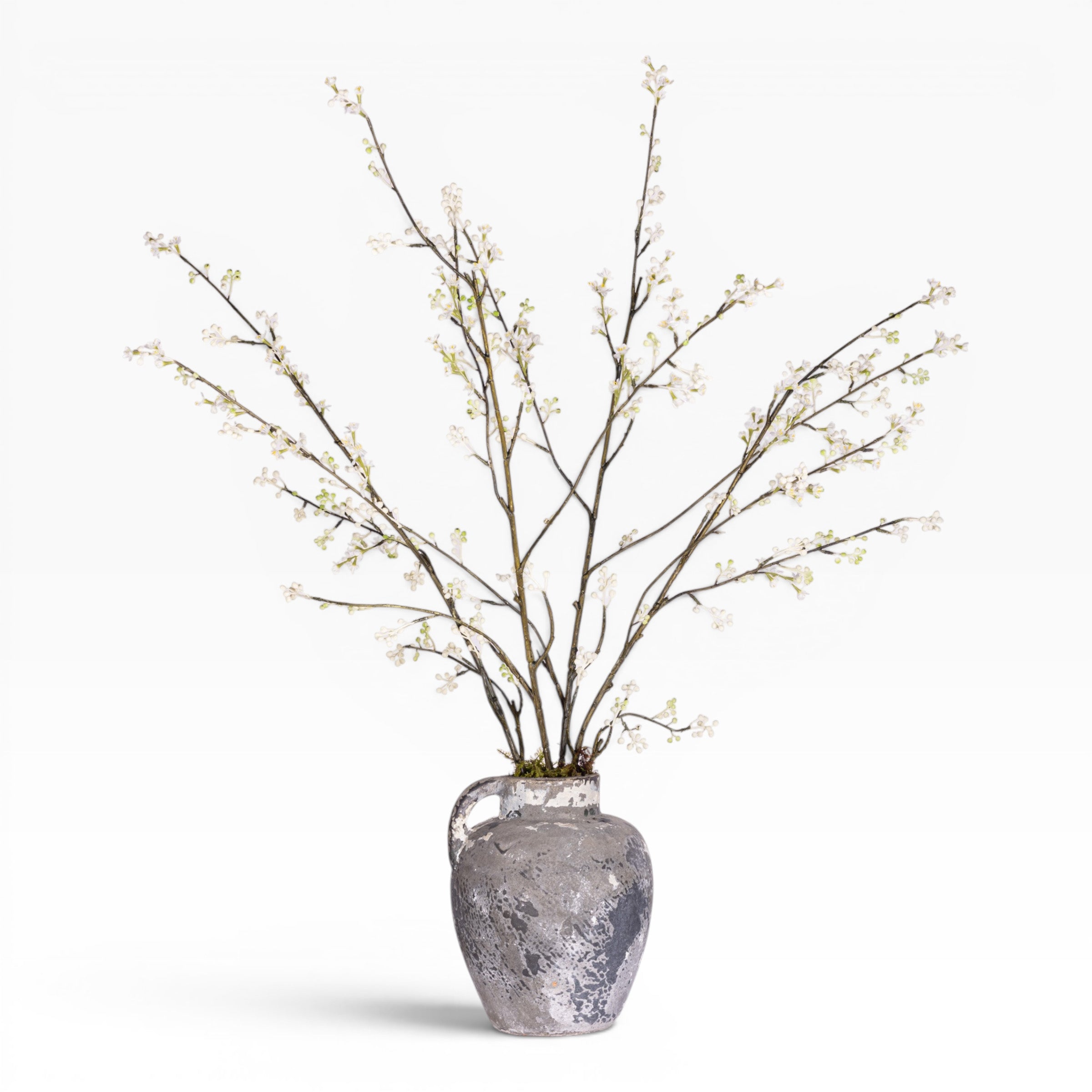 11" Wren Jug with Cherry Blossom Arrangement