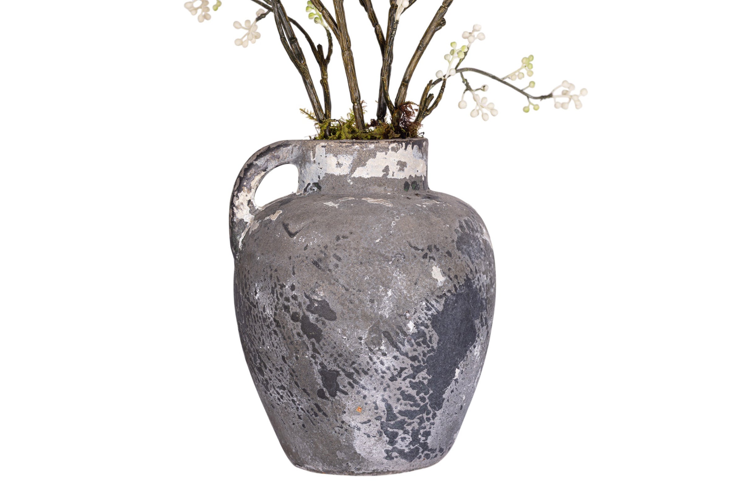 11" Wren Jug with Cherry Blossom Arrangement