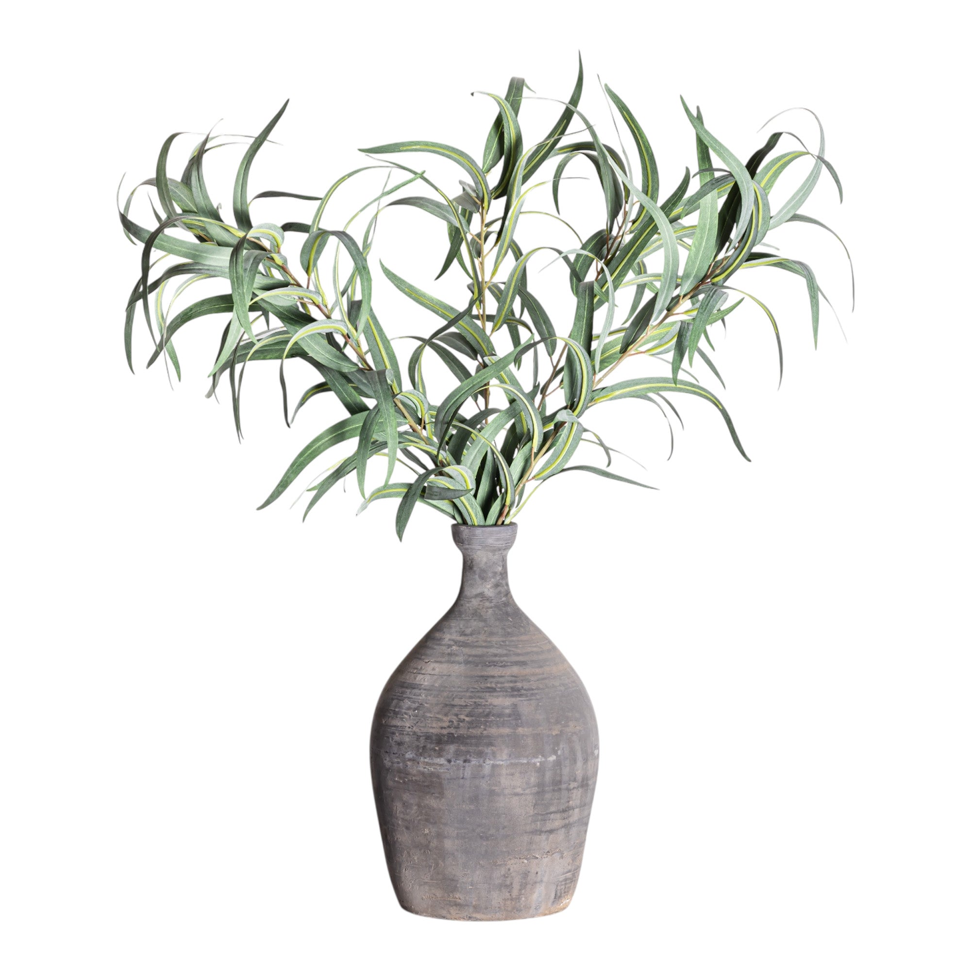 11" Lucy Vase with Eucalyptus Stem AR1225