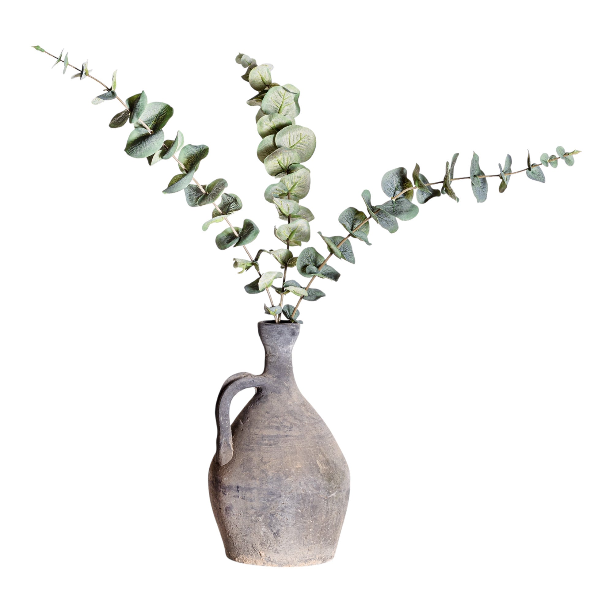 6" Lucy Vase with Eucalyptus Stem AR1228