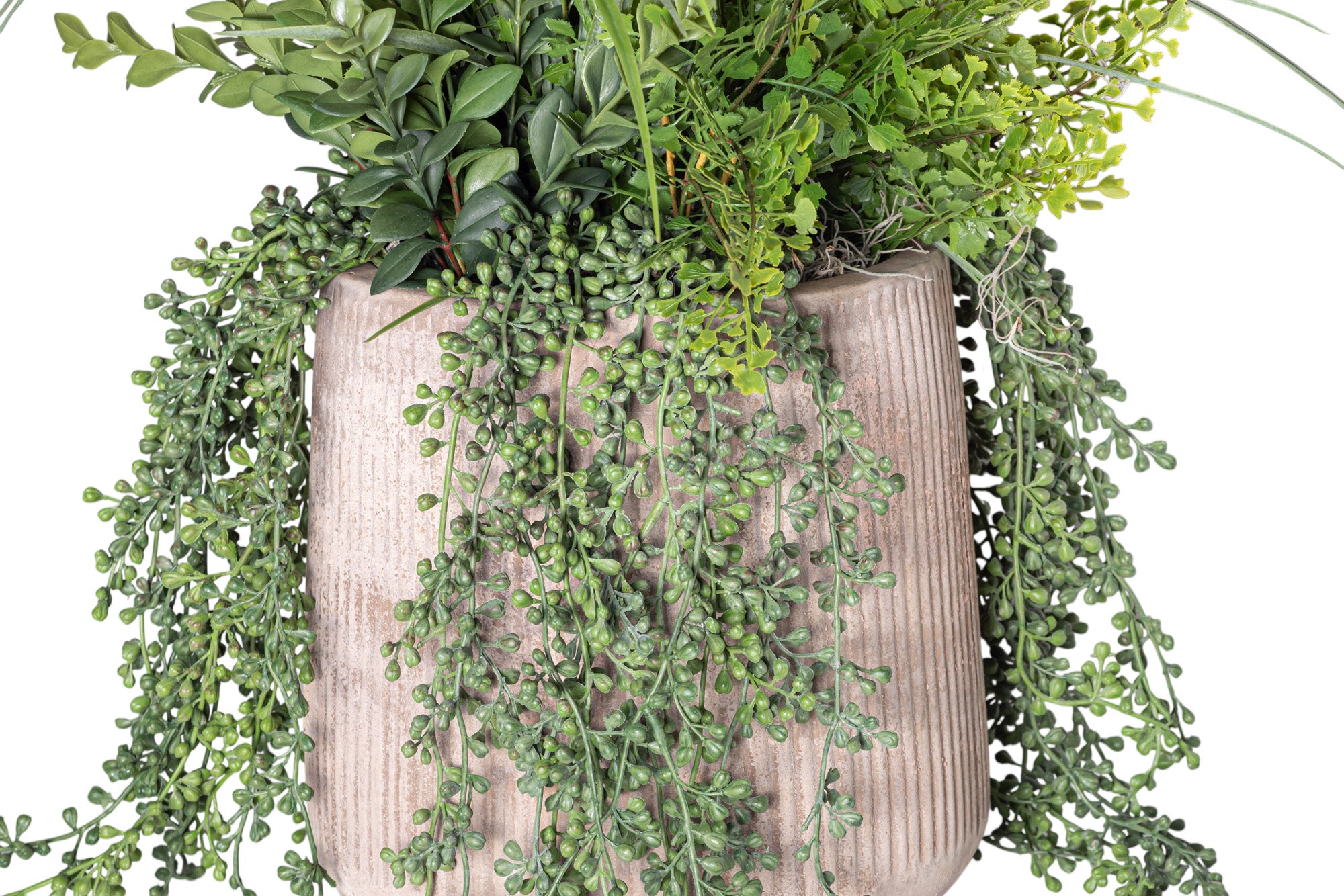11" Kaden Planter with Mixed Greenery Arrangement AR1252