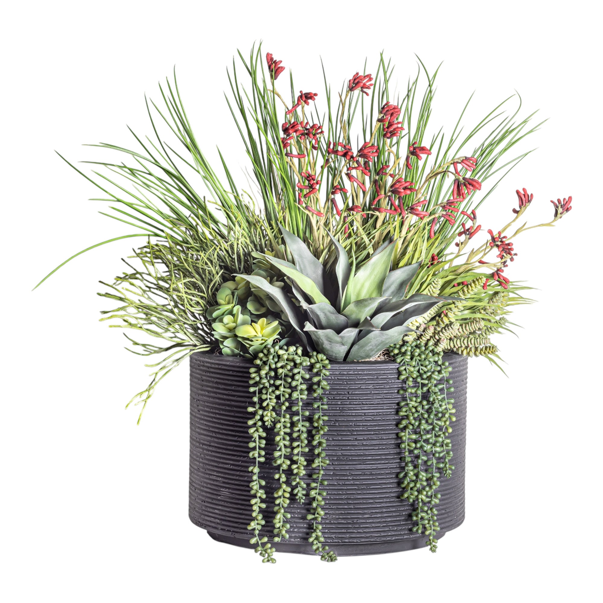 Nyah Planter with Mixed Greenery Arrangement AR1276
