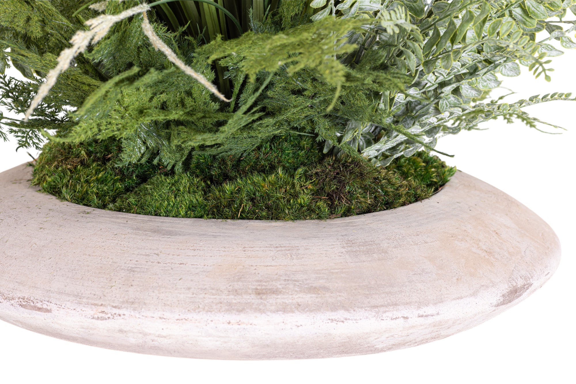 20" Flying Saucer with Whimsical Greenery Arrangement AR1348